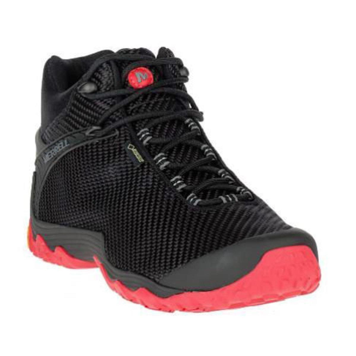 Merrell Lace Chameleon 7 Storm Mid Gore-tex® in Black/Red (Black 