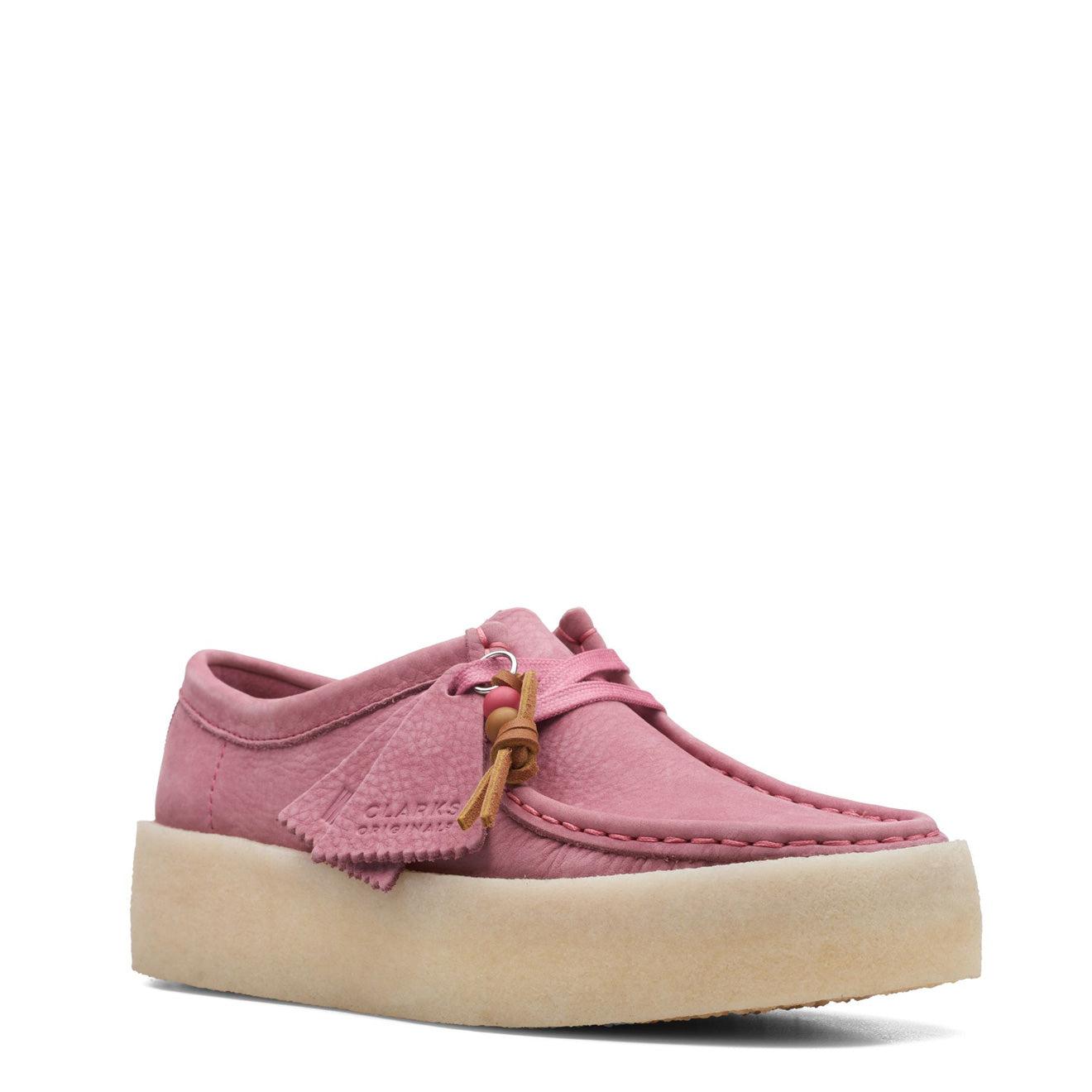 Clarks S Wallabee Cup Shoes Nubuck in Pink | Lyst