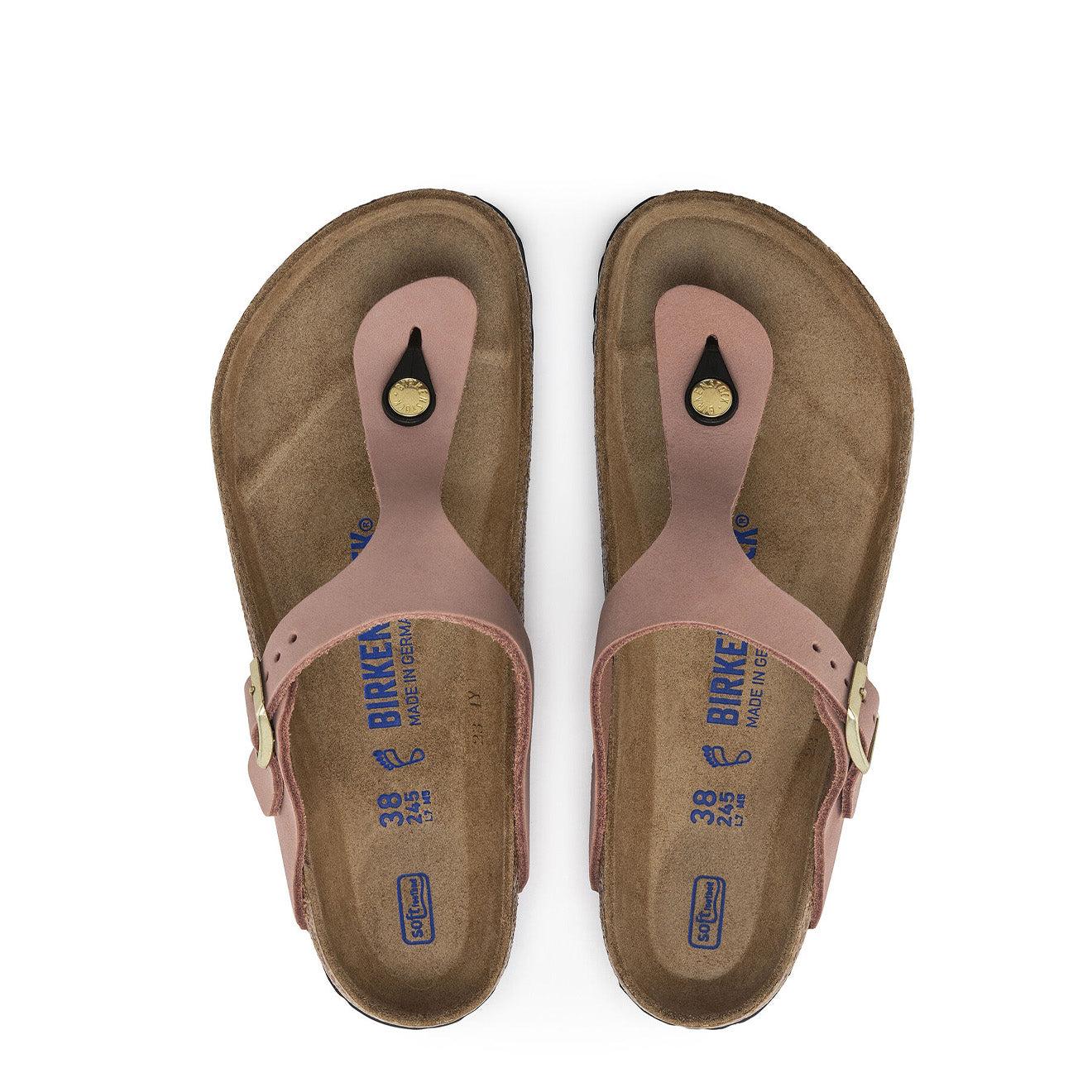 Birkenstock Gizeh Sfb Narrow Sandal in Brown | Lyst