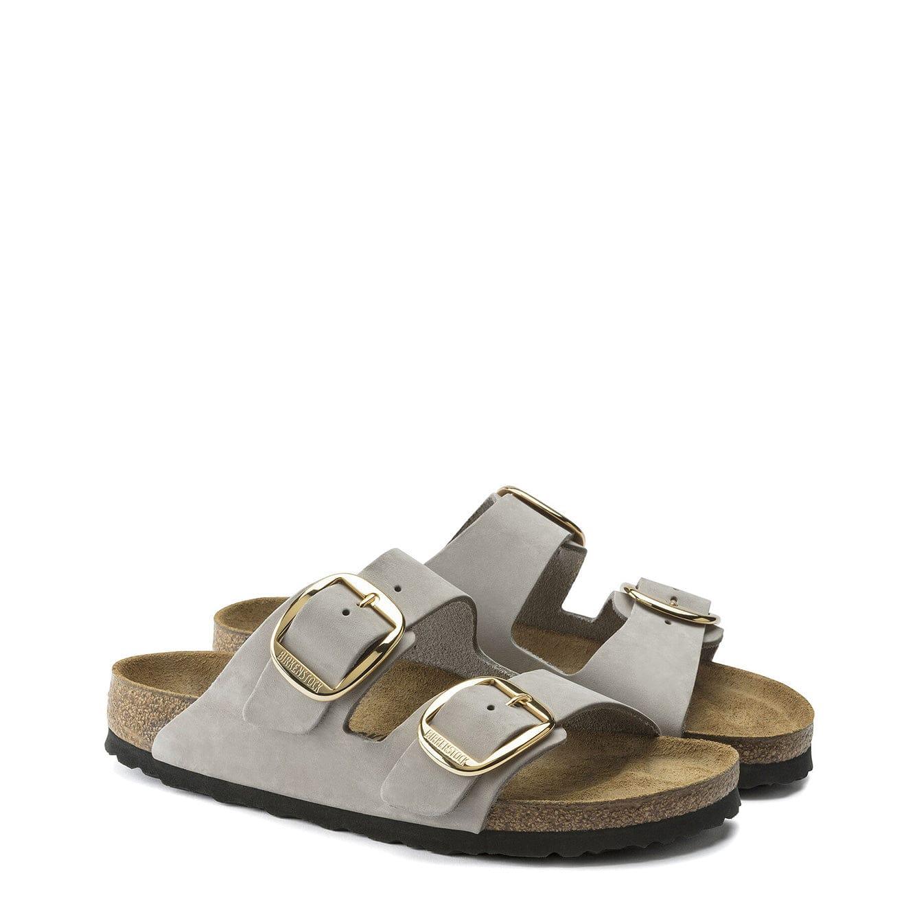 Birkenstock Arizona Big Buckle Narrow Sandal in Gray | Lyst
