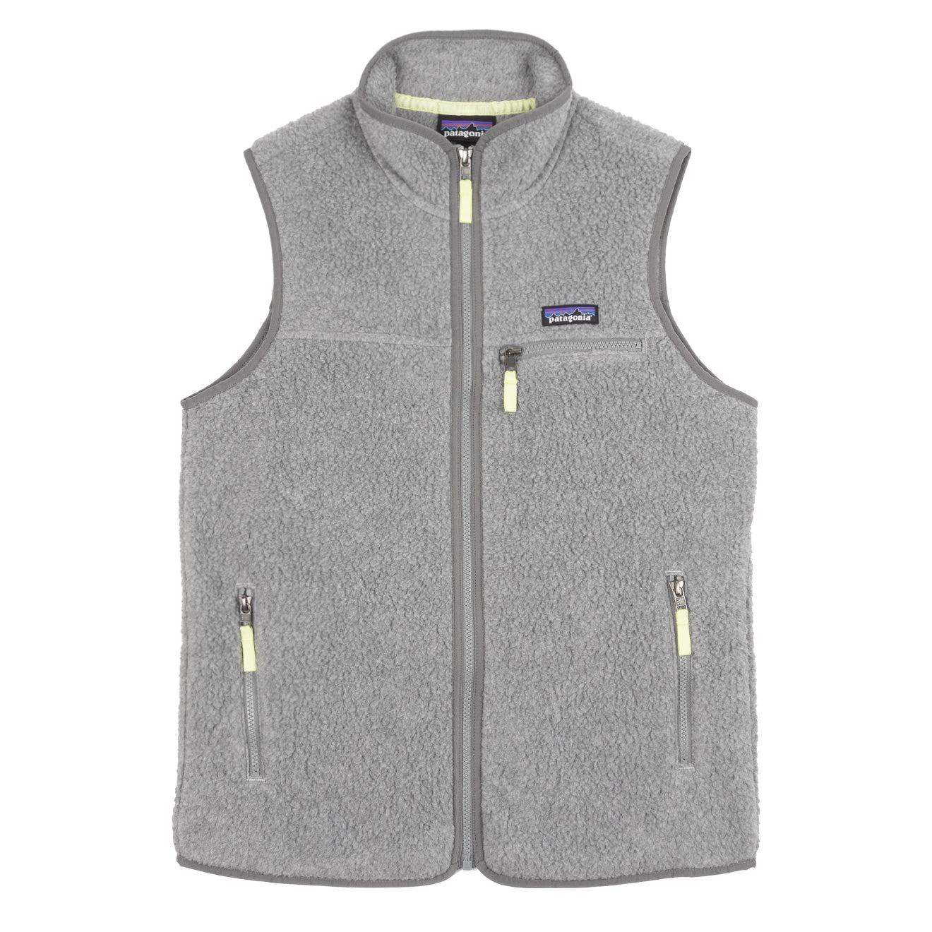 Patagonia Retro Pile Fleece Vest Salt Grey in Gray | Lyst