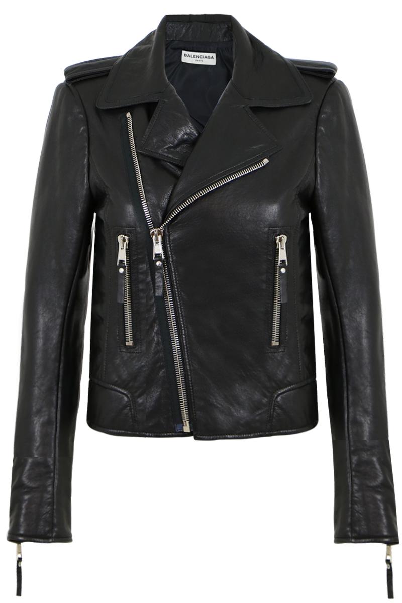 Lyst - Balenciaga Classic Leather Biker Jacket Black in Black