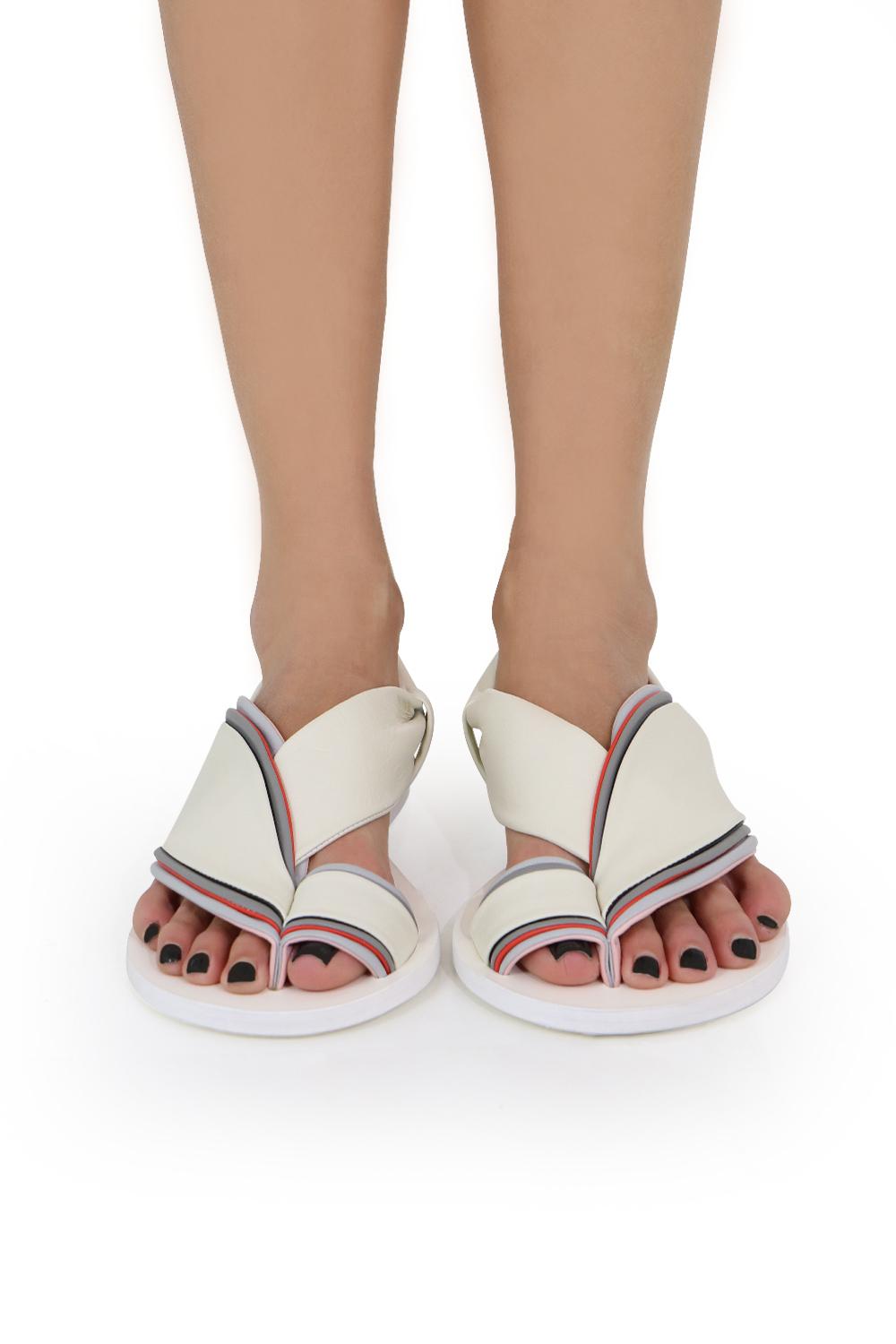 jil sander white sandals