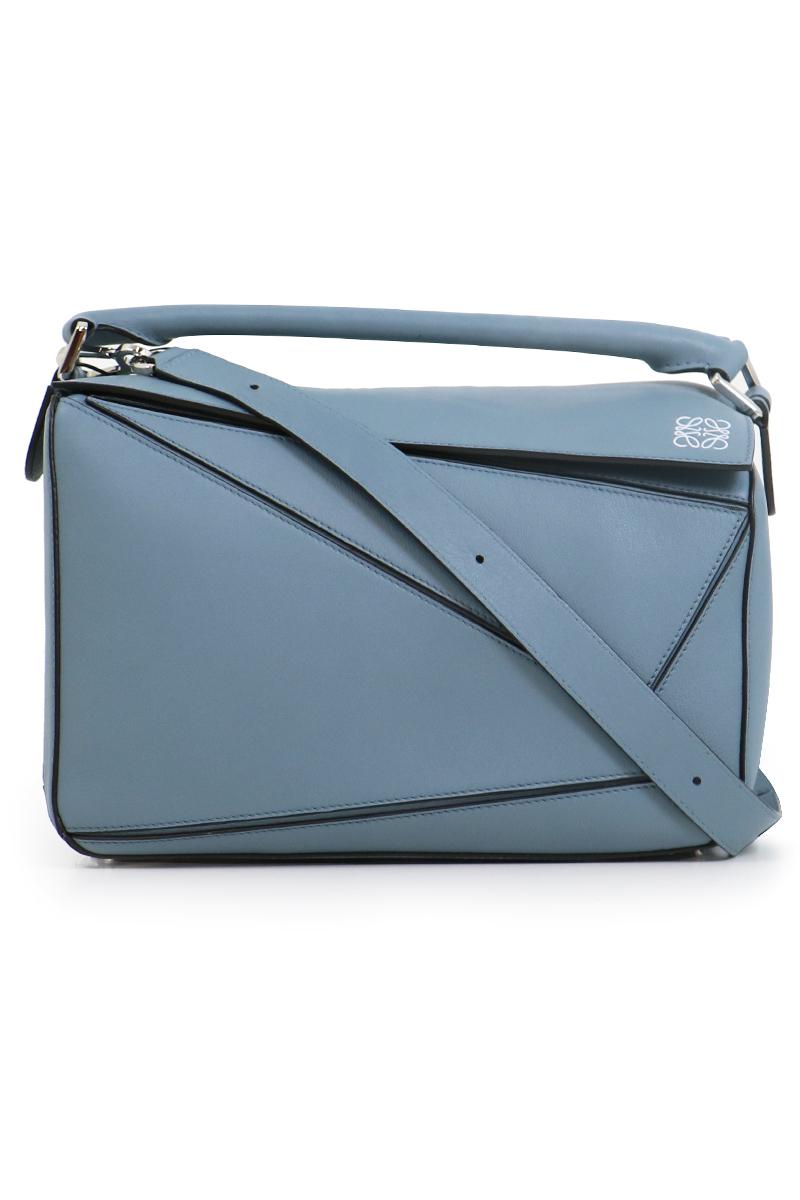 loewe puzzle bag small stone blue TGS A.A