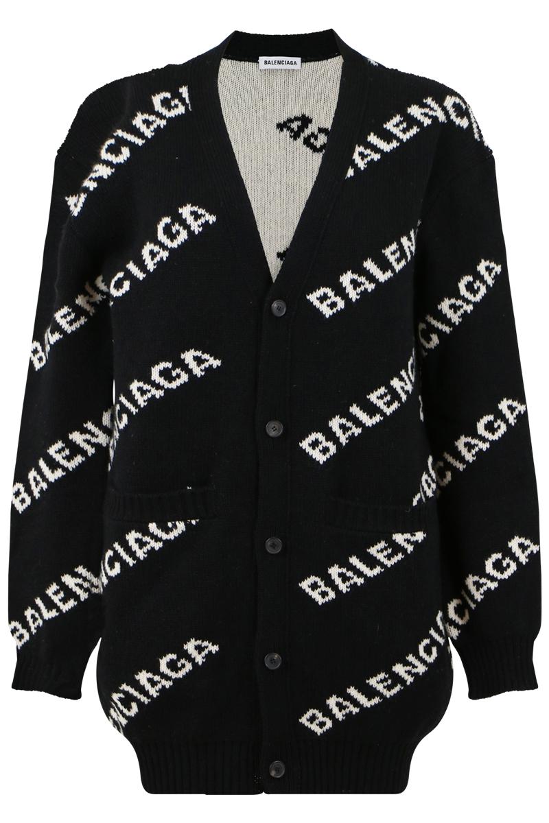 balenciaga black cardigan