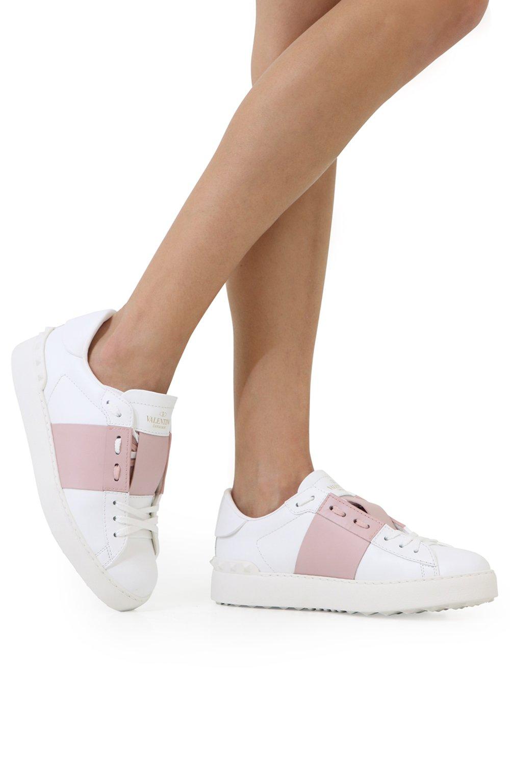 valentino open sneaker pink