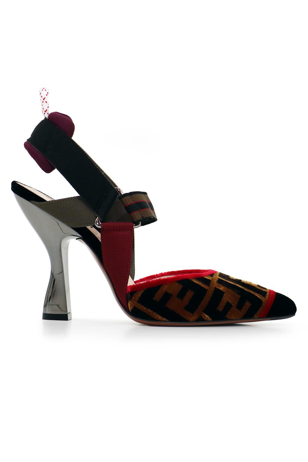 velvet slingback shoes