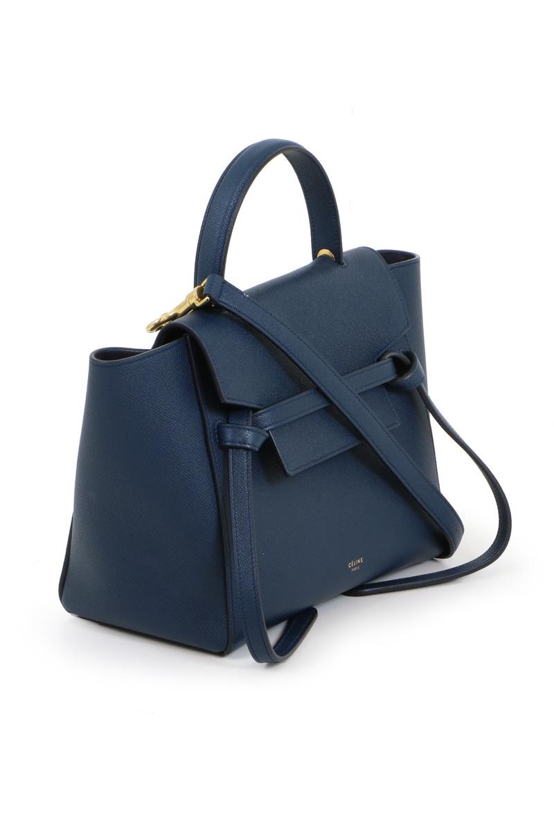 celine belt bag navy blue