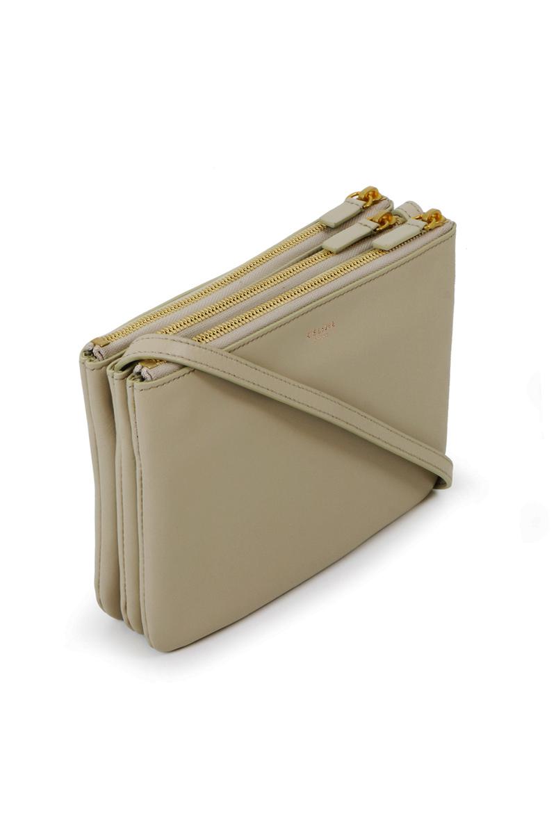 celine trio bag beige
