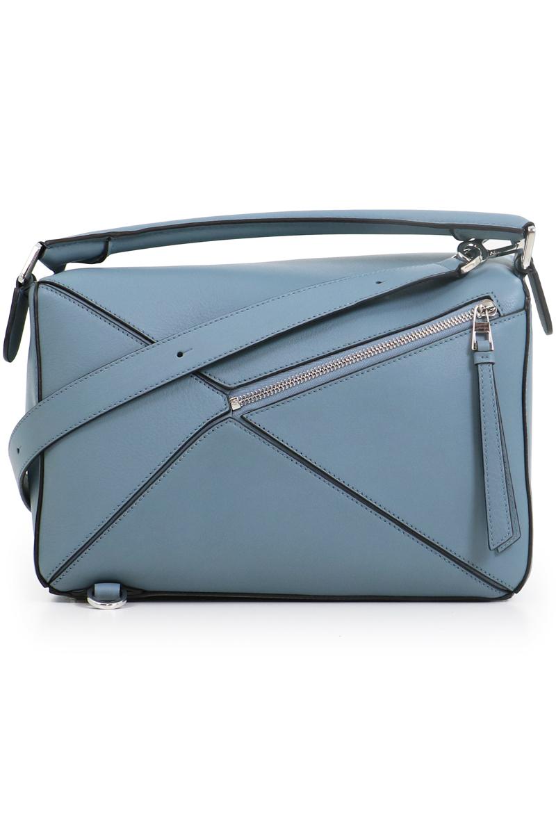 loewe puzzle bag stone blue