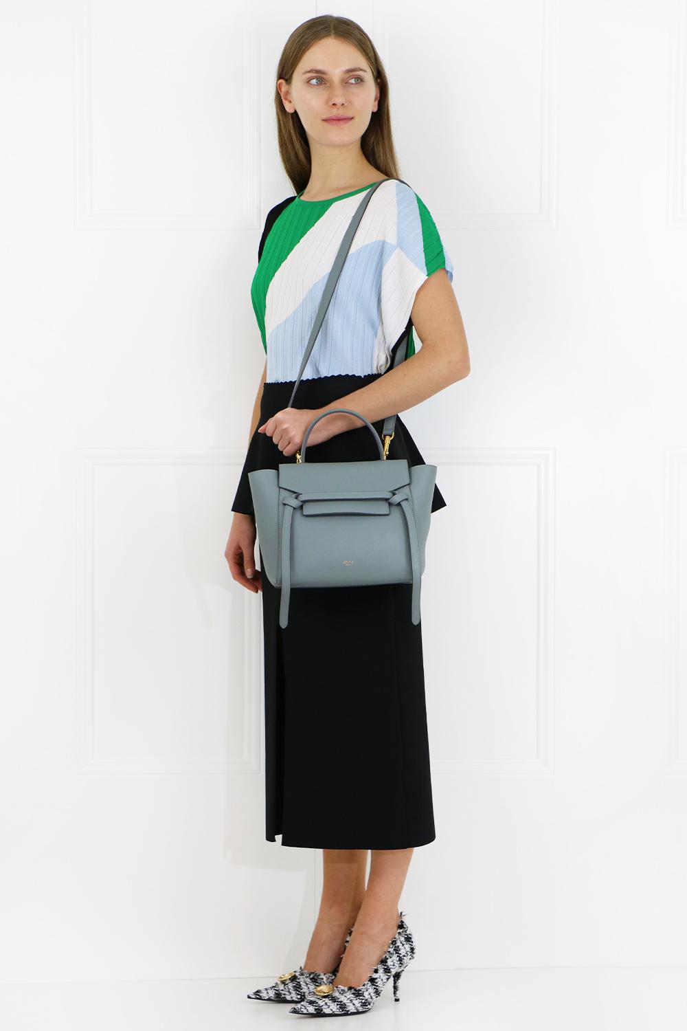 celine belt bag navy blue