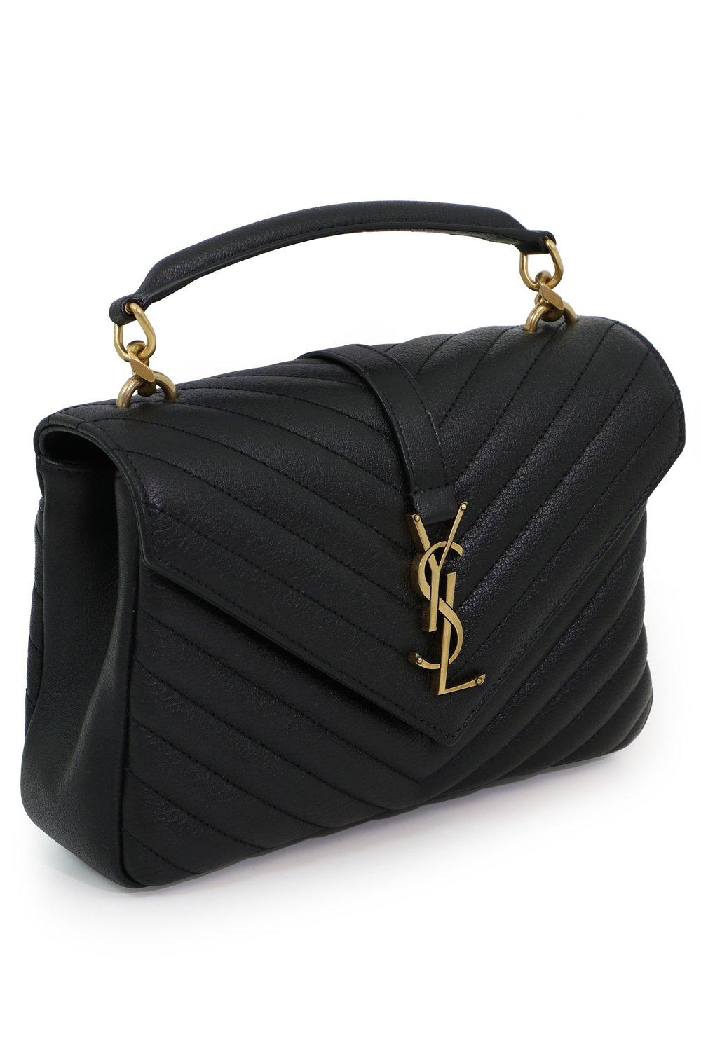 ysl college bag medium black