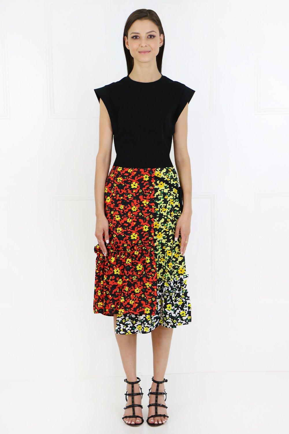 Proenza Schouler Asymmetric Midi Skirt Poppy Print Red - Save 78% - Lyst