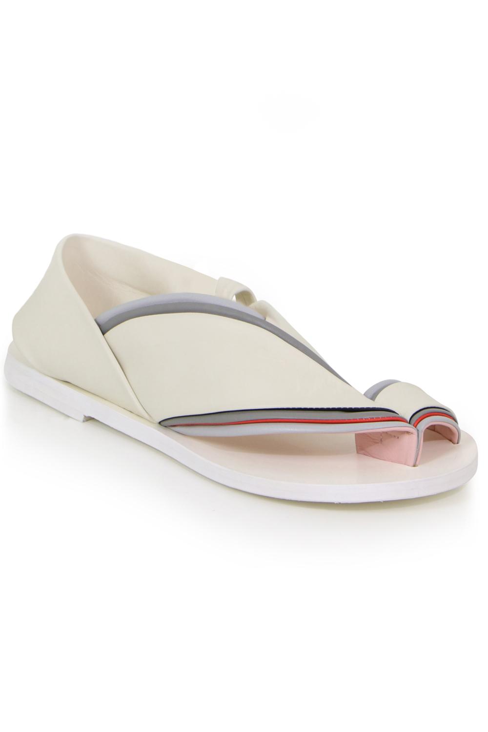 jil sander white sandals