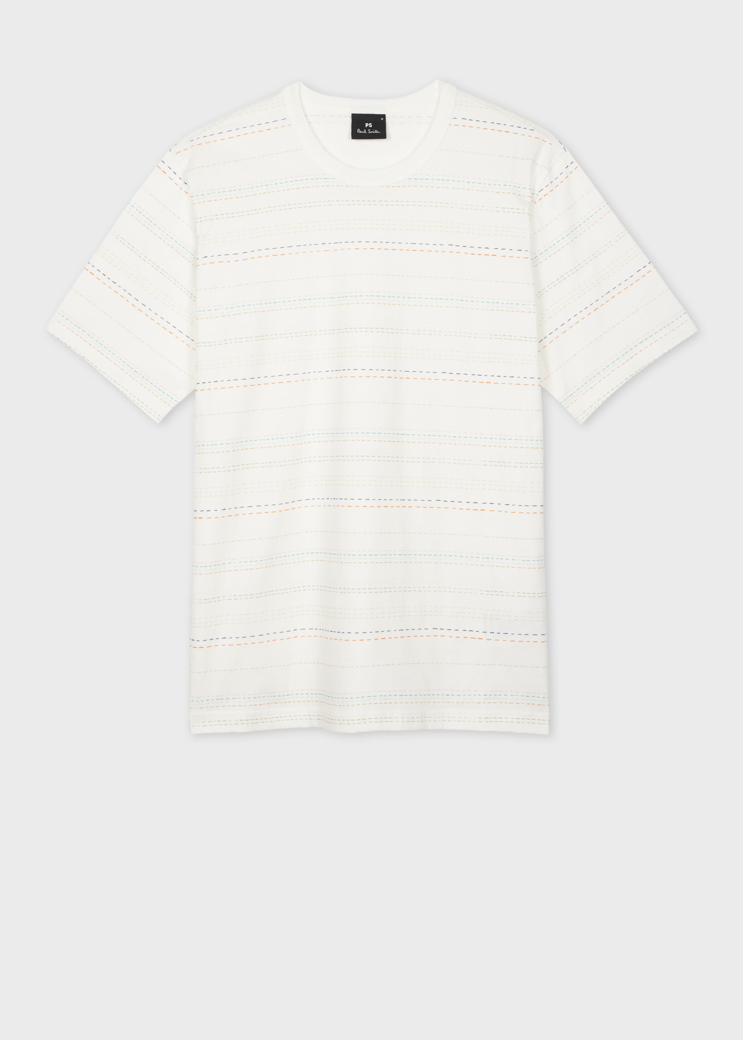 ★送料 関税込★PAUL SMITH★COTTON STRIPE T-SHIRTS★ Paul Smith Cotton-Blend Stripe Logo T-Shirt | Harrods US