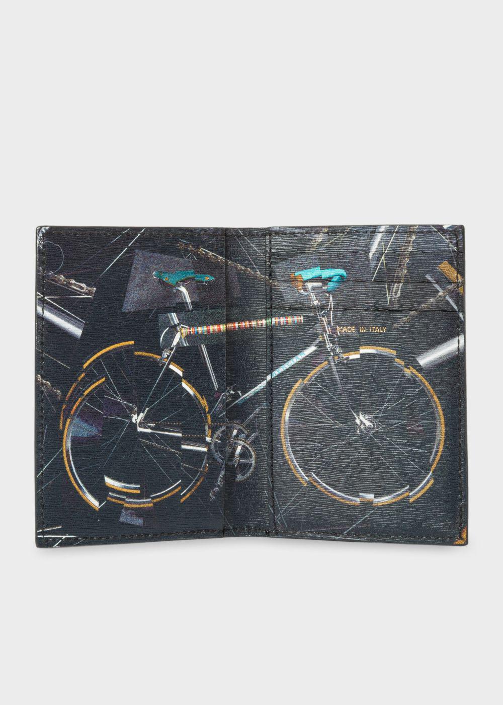 PAUL SMITH Paul/'s BIKE interior black leather cycle Billfold /& COIN Wallet