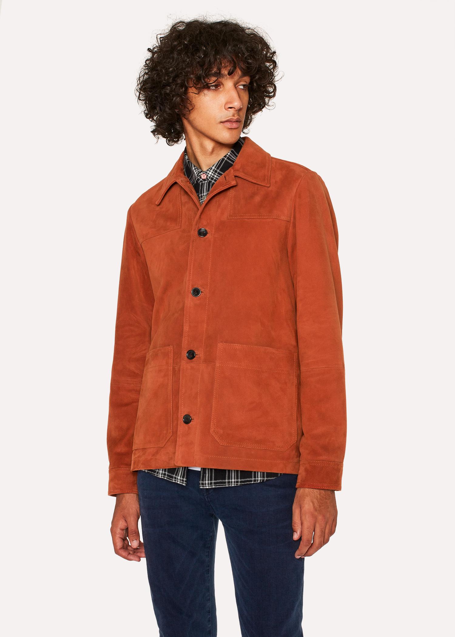 orange suede jacket