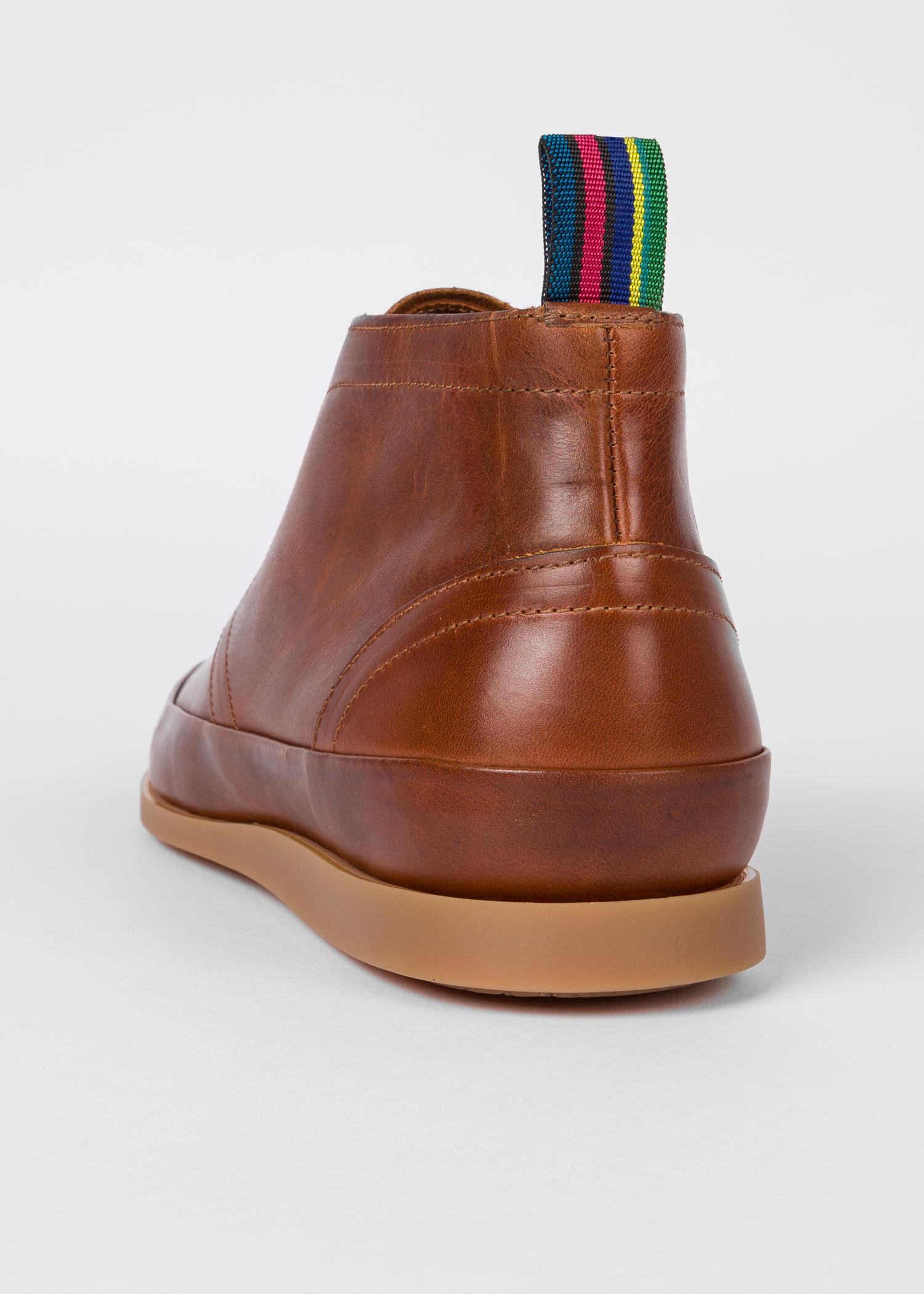 Paul Smith Tan Leather 'cleon' Boots in Brown for Men - Lyst