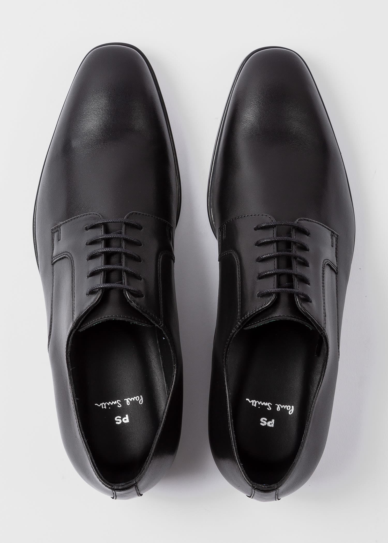 Paul Smith Black Leather 'daniel' Derby Shoes for Men - Lyst