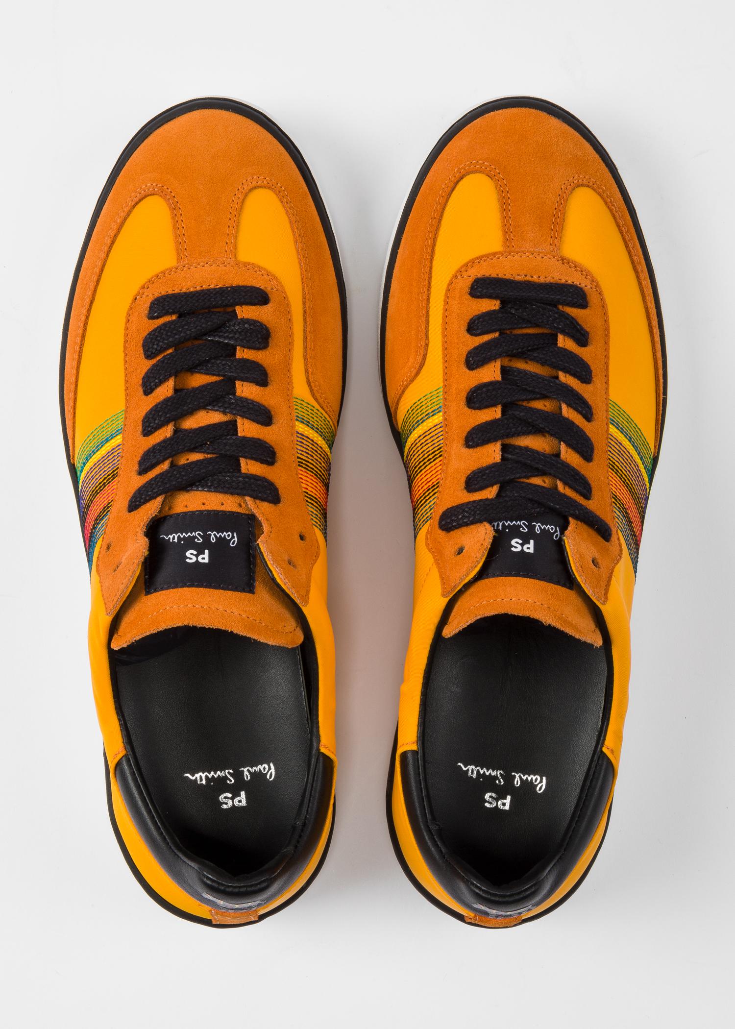 mustard yellow tennis shoes