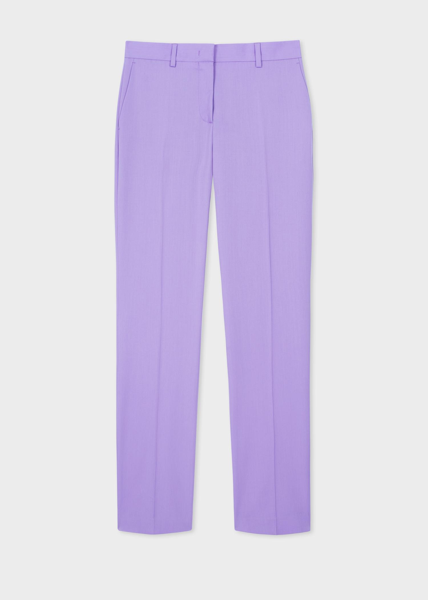 Paul Smith Slim-fit Lilac Wool Pants in Purple - Lyst