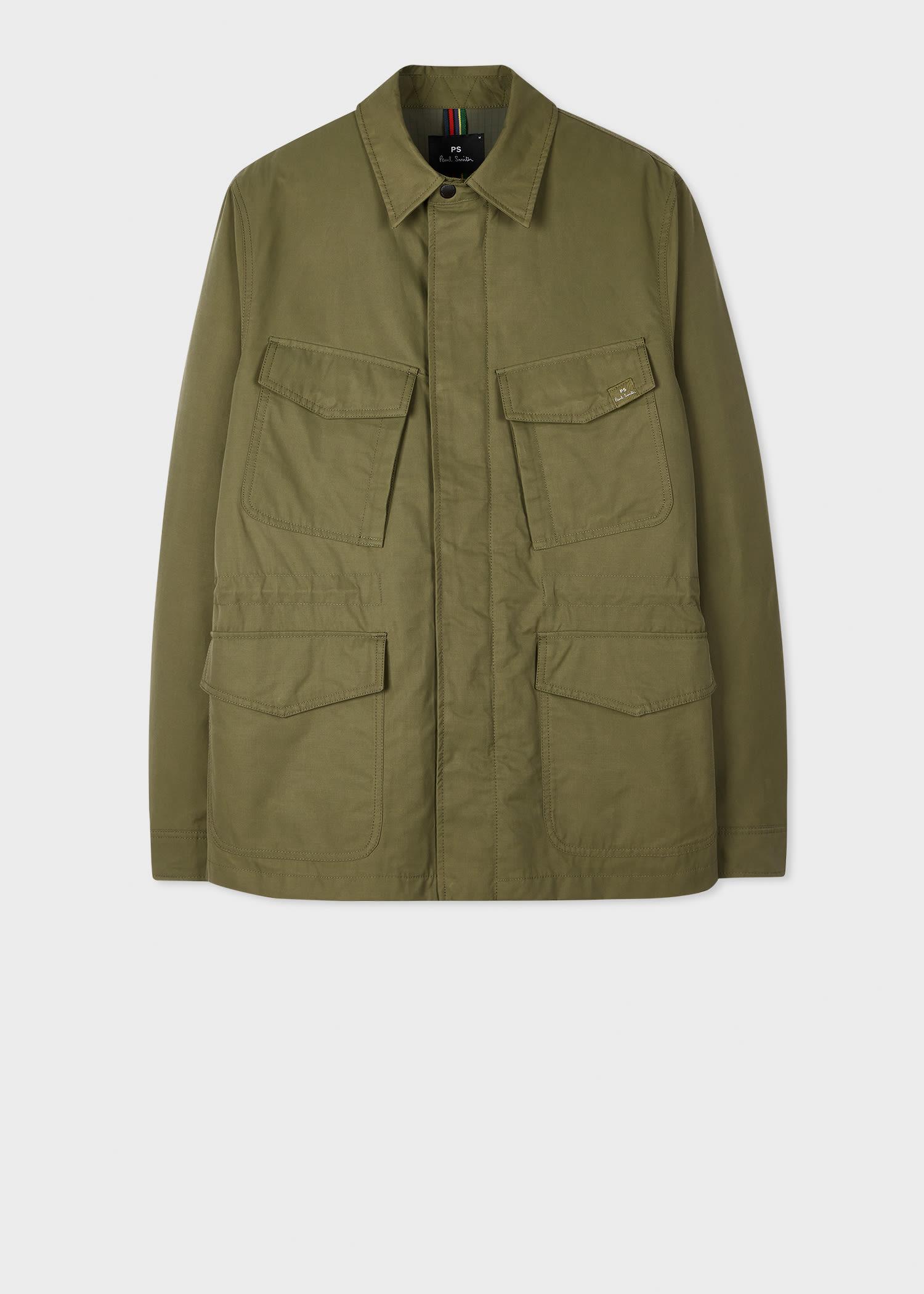 Paul Smith Khaki Cotton-Nylon Field Jacket in Green for Men Lyst UK