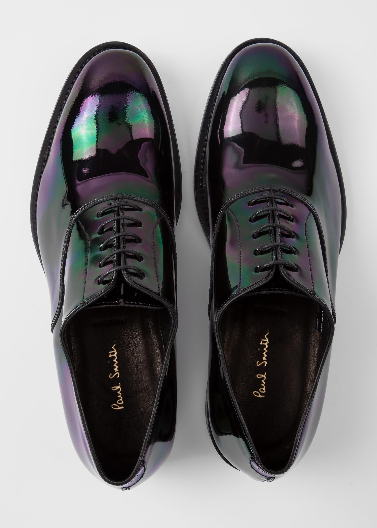 Paul Smith Iridescent Black Leather 'gershwin' Oxford Shoes for Men - Lyst
