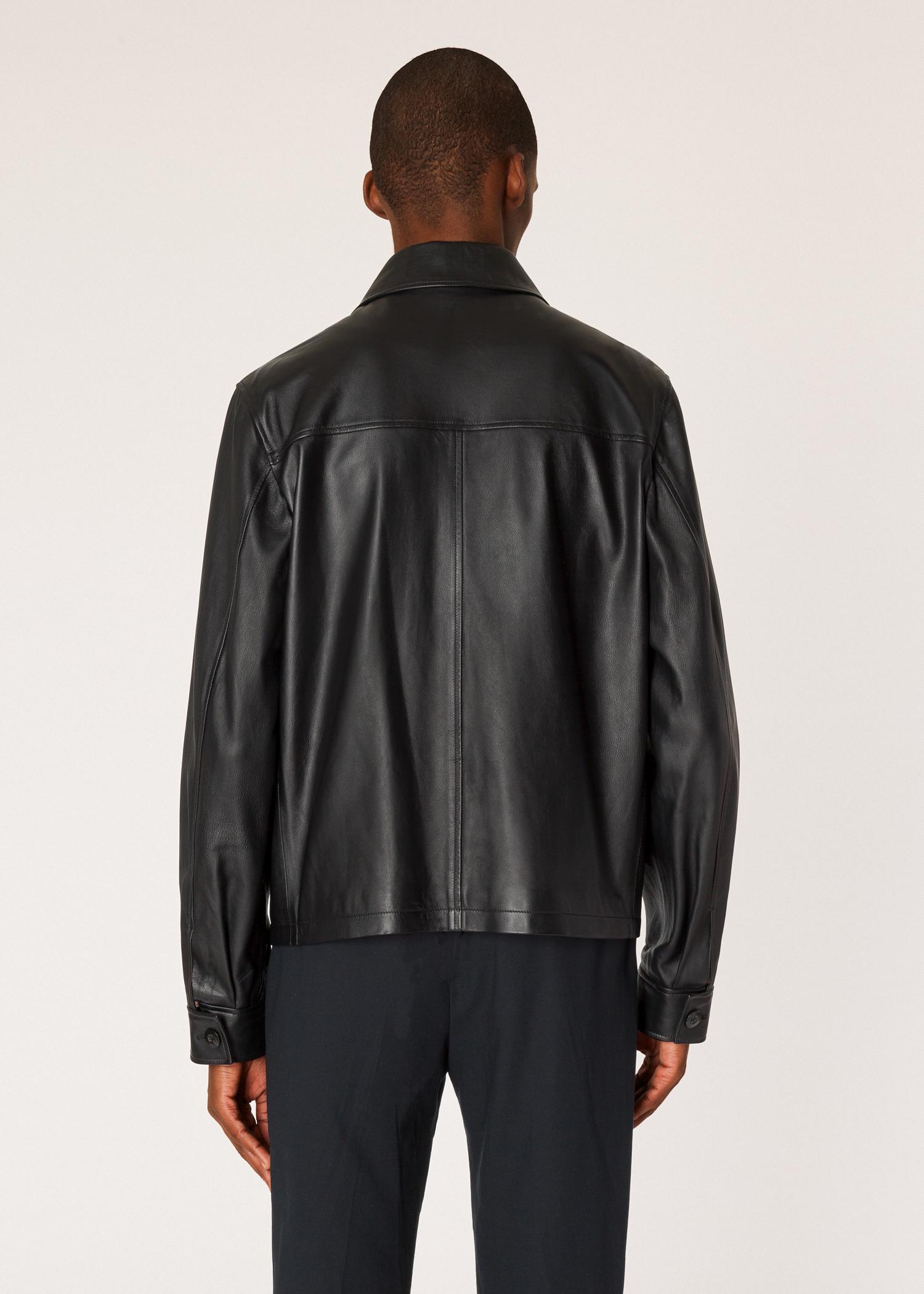 leather chore coat
