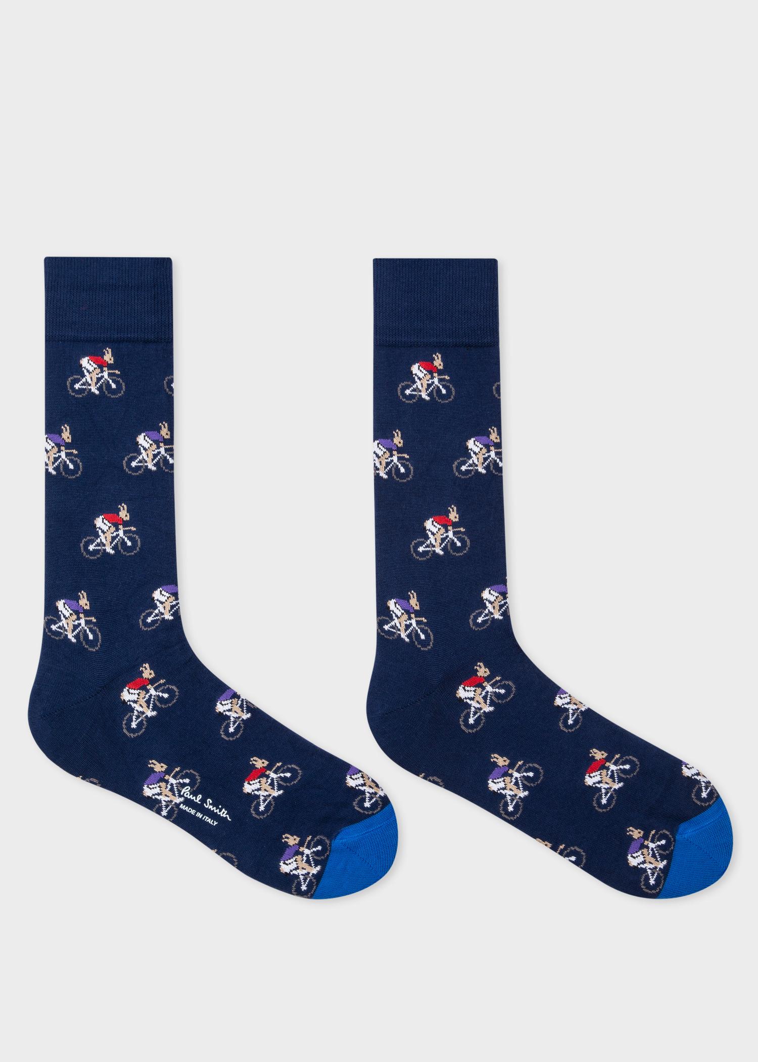 Download Paul Smith Cotton 'cycling Rabbits' Motif Socks Three Pack ...
