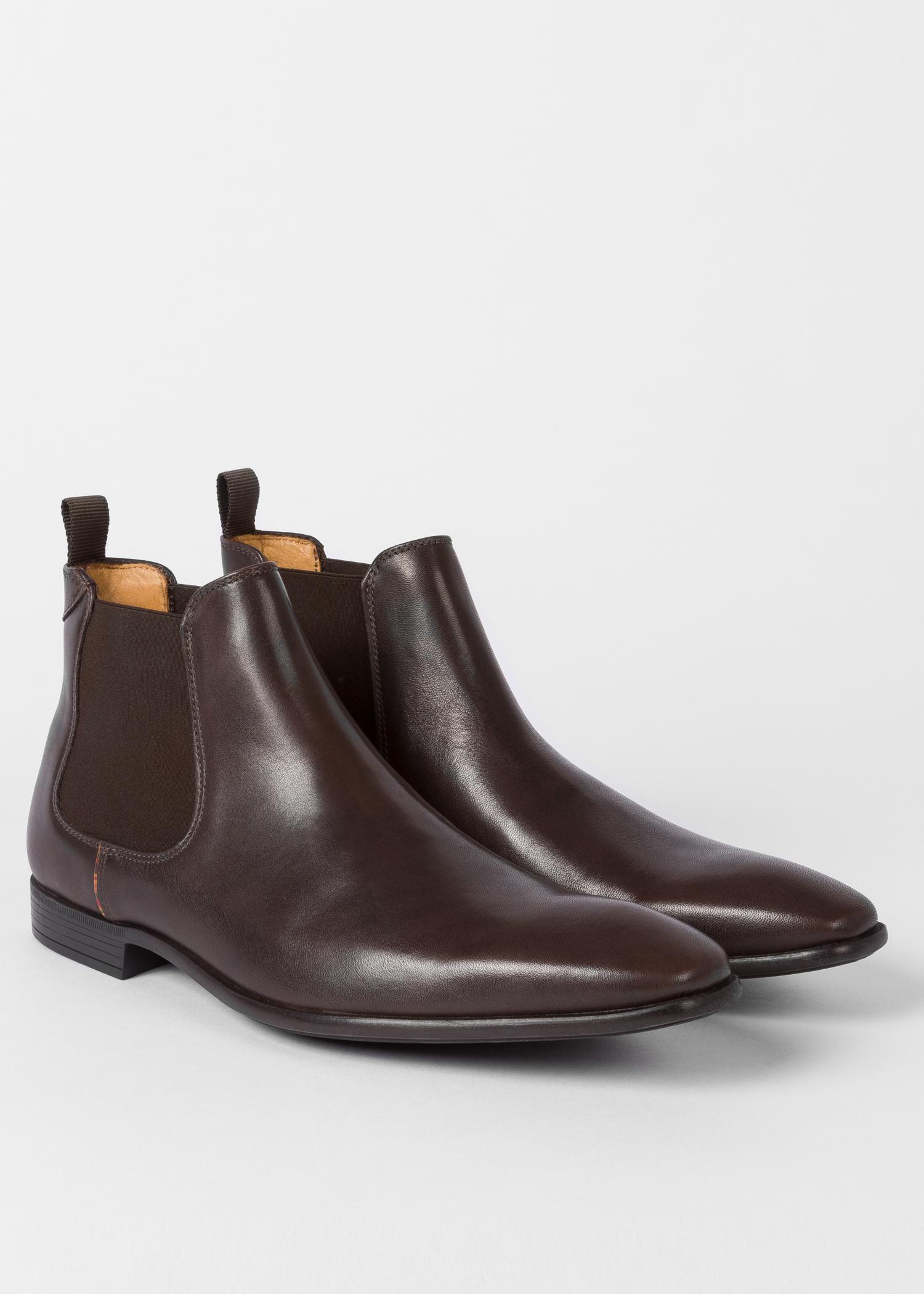boots homme marron foncé