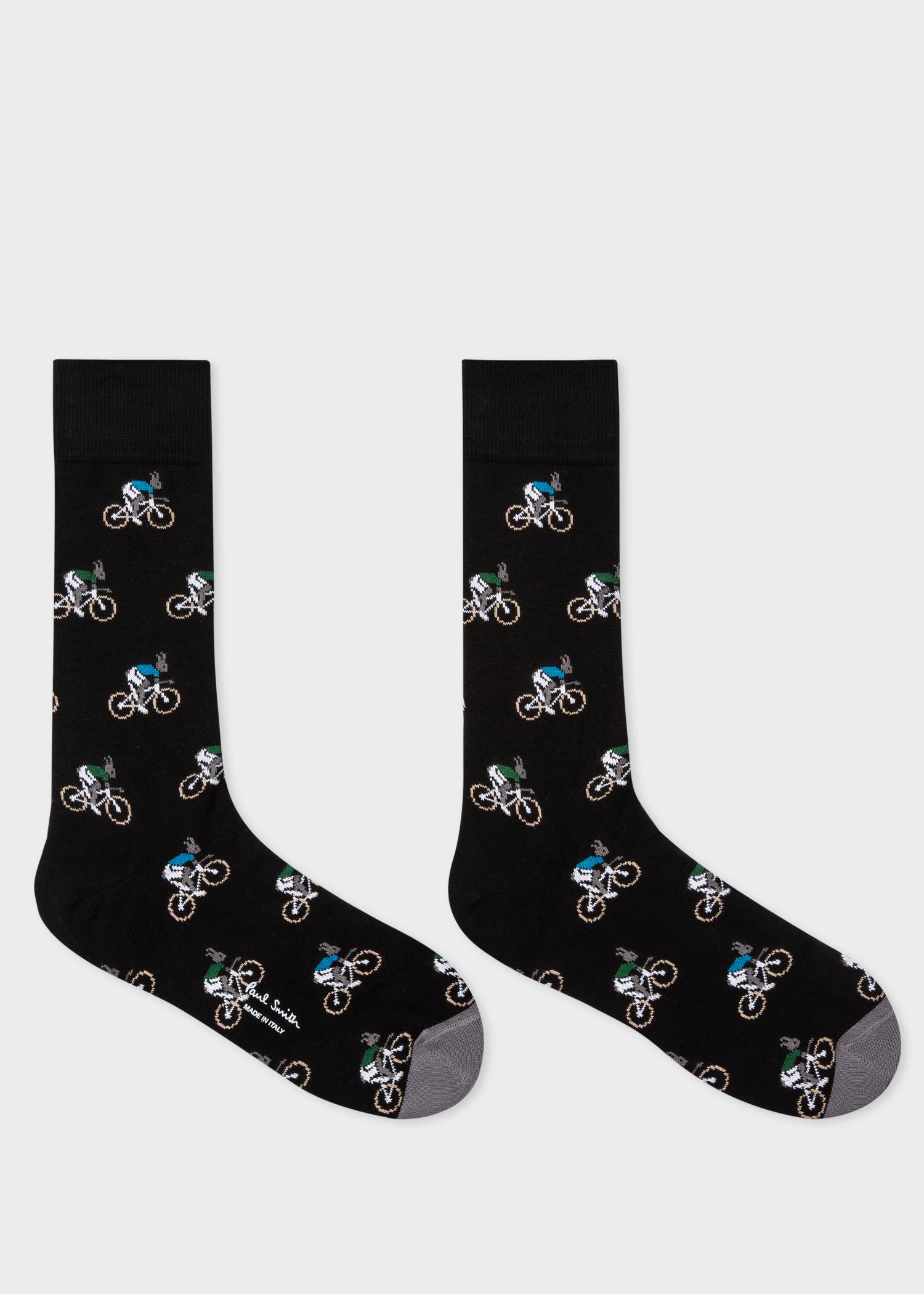 Download Paul Smith Cotton 'cycling Rabbits' Motif Socks Three Pack ...