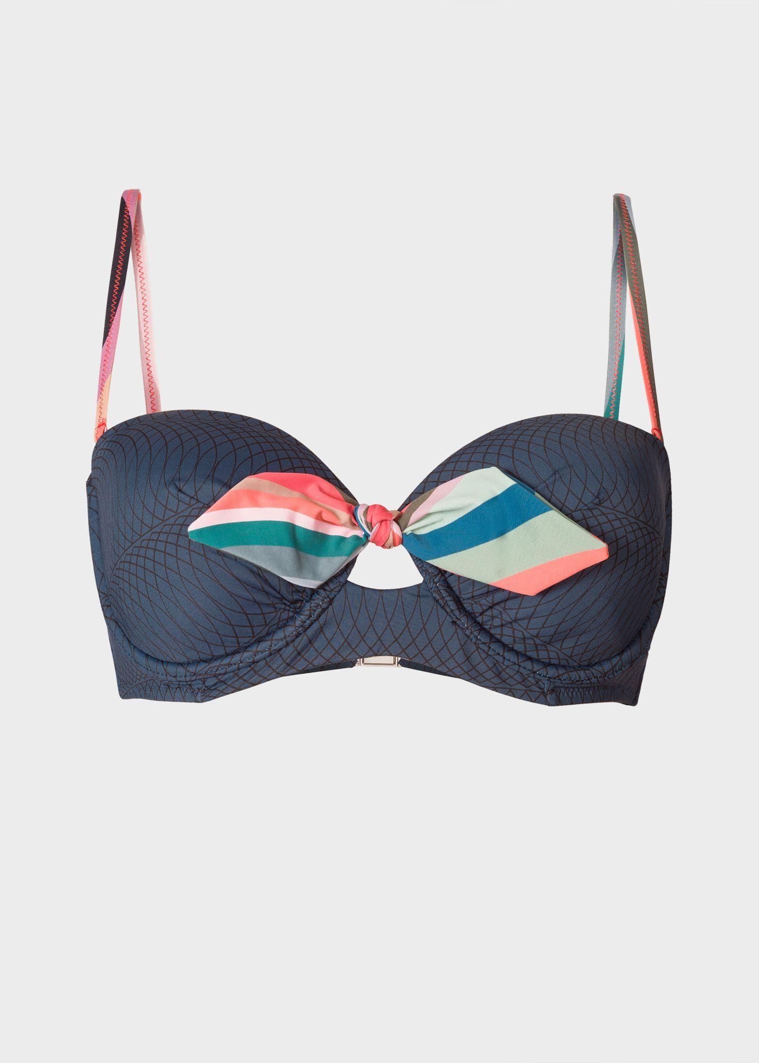 Paul Smith No.9 - Navy Bandeau Bikini Top With 'swirl' Details in Blue -  Lyst