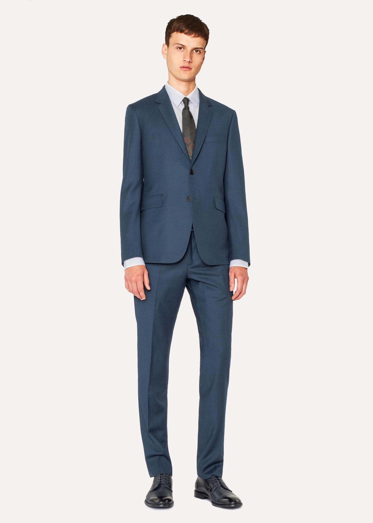 Paul Smith The Kensington Slimfit Dark Petrol Woolcashmere Suit in Blue for Men Lyst