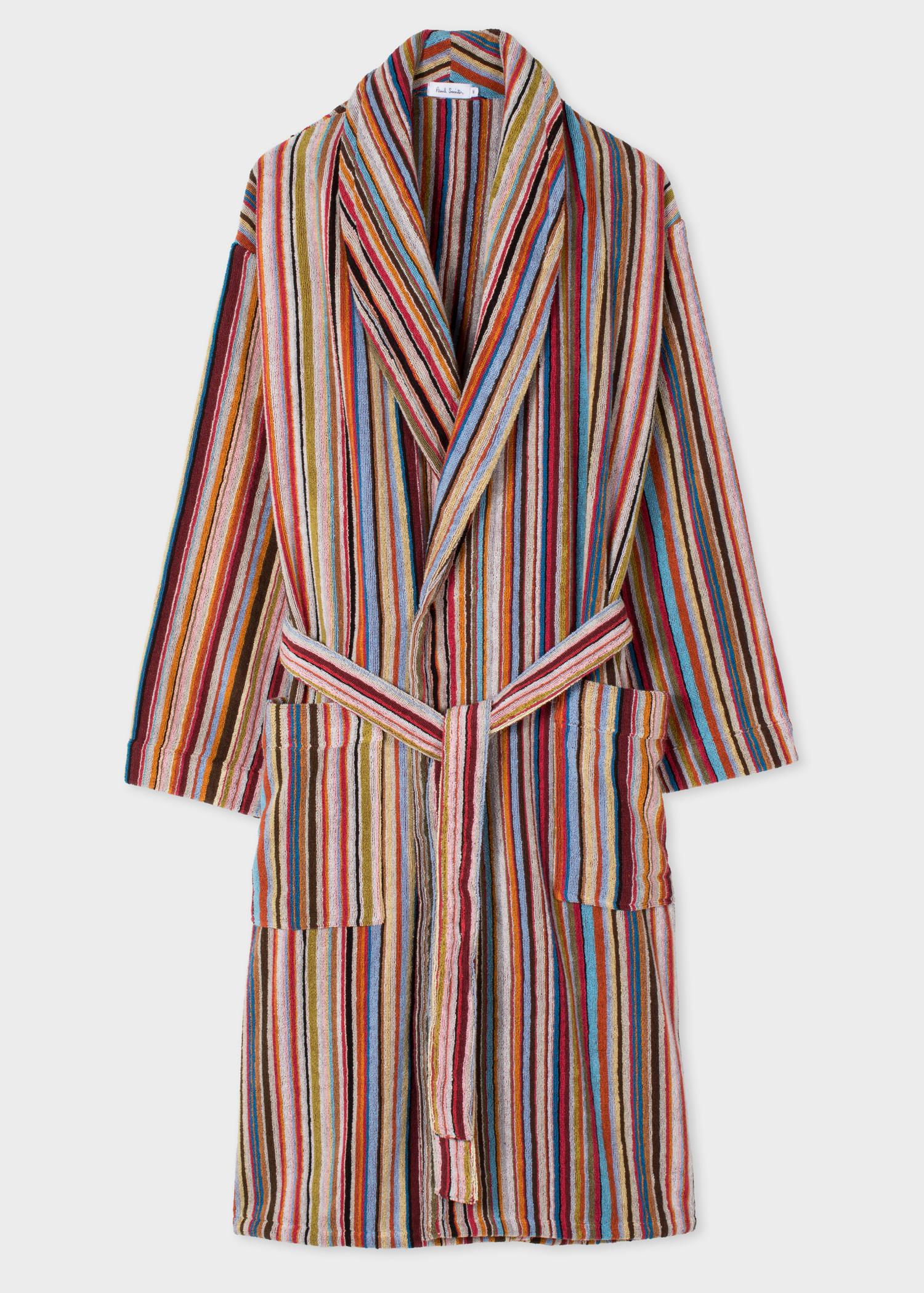 Paul Smith Cotton Multistripe Terry Robe for Men - Lyst