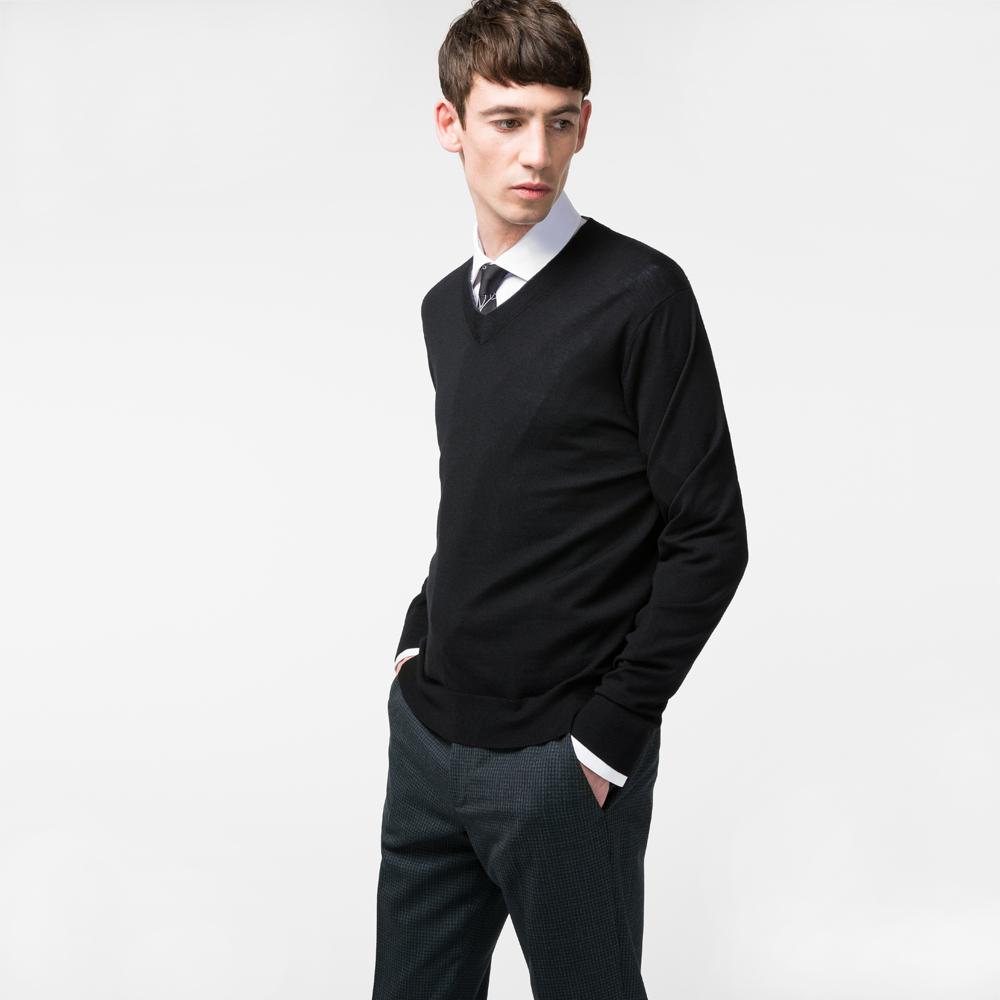 formal black sweater