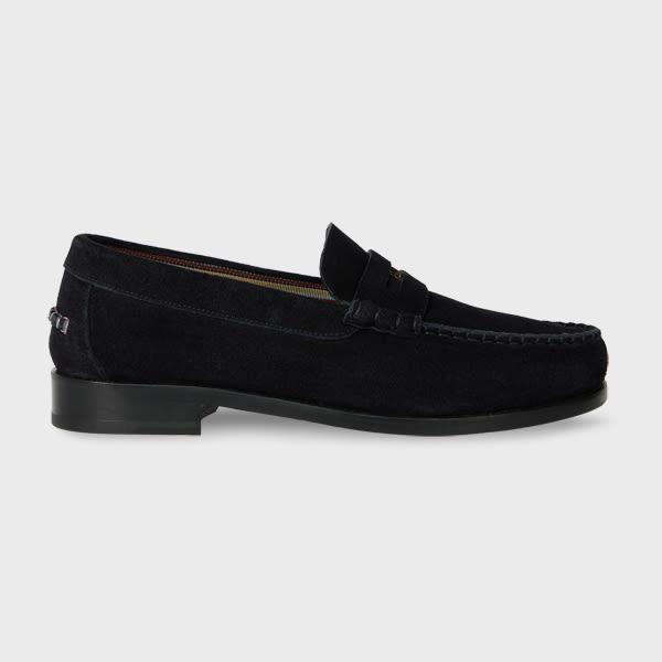 Paul Smith Suede 'Lido' Loafers in Black for Men Lyst UK