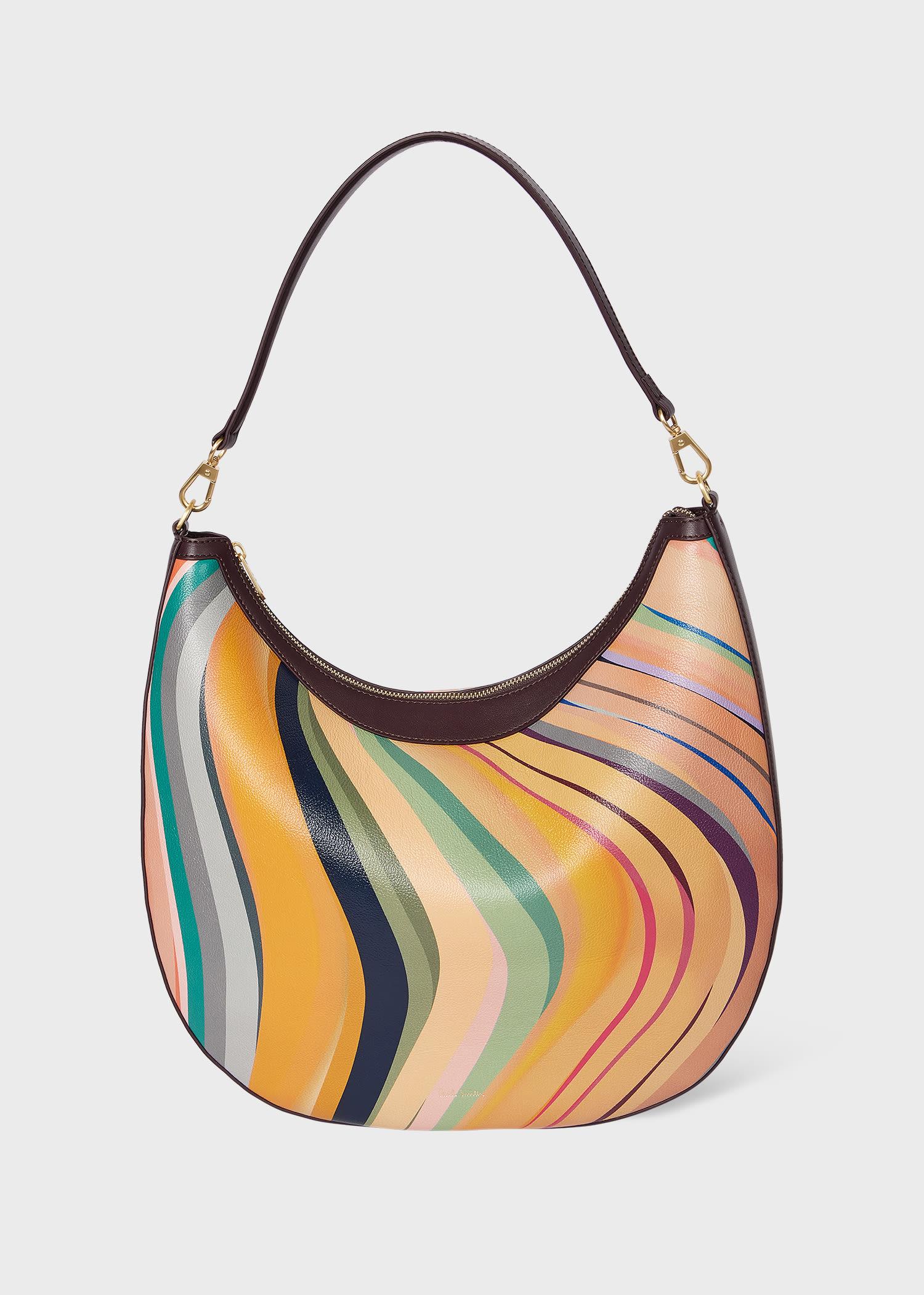 Paul Smith Dusky Swirl Leather Medium Round Hobo Bag Lyst