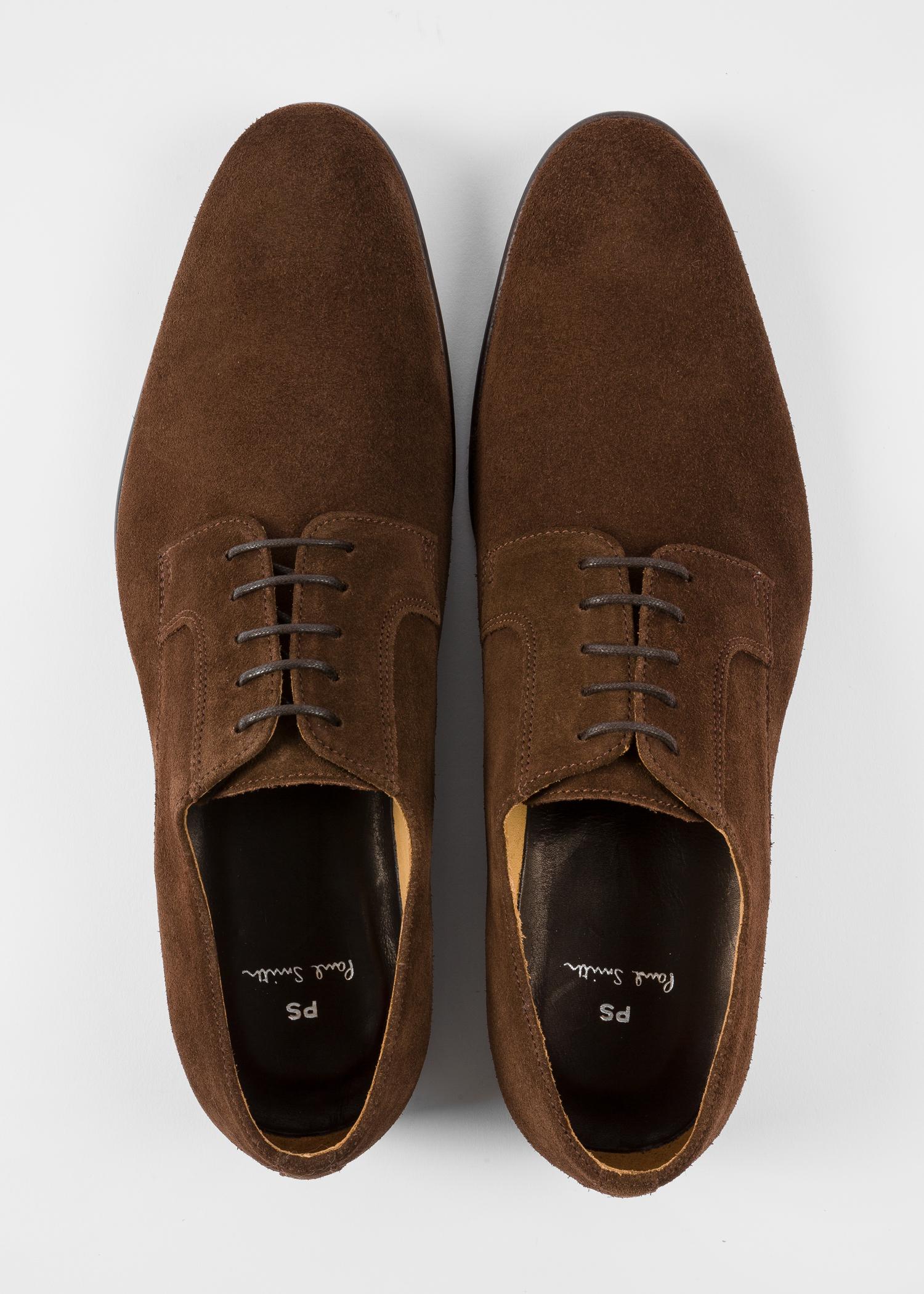 Paul Smith Chocolate Suede Leather 'gould' Derby Shoes in Brown for Men -  Lyst