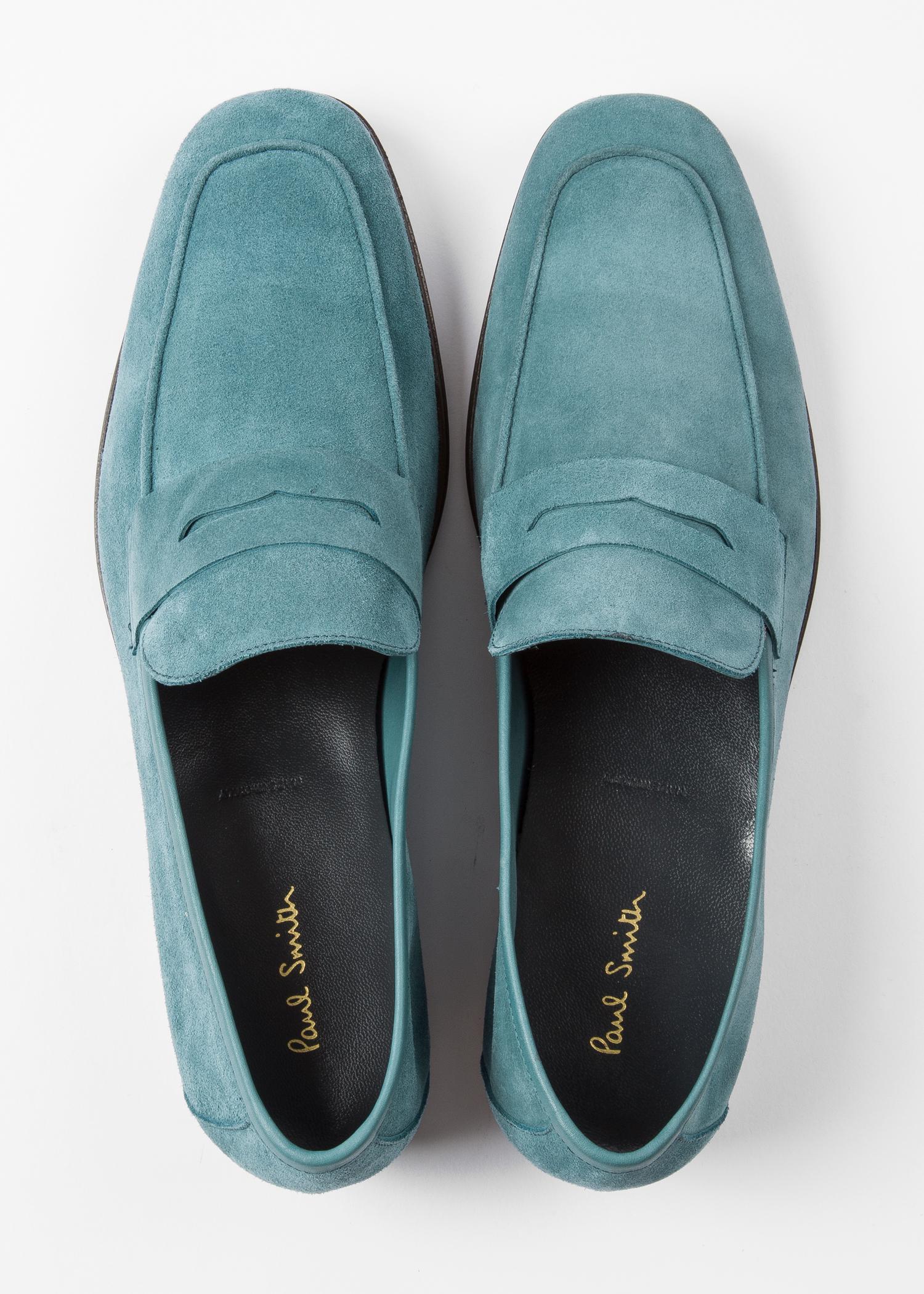 paul smith glynn suede penny loafers