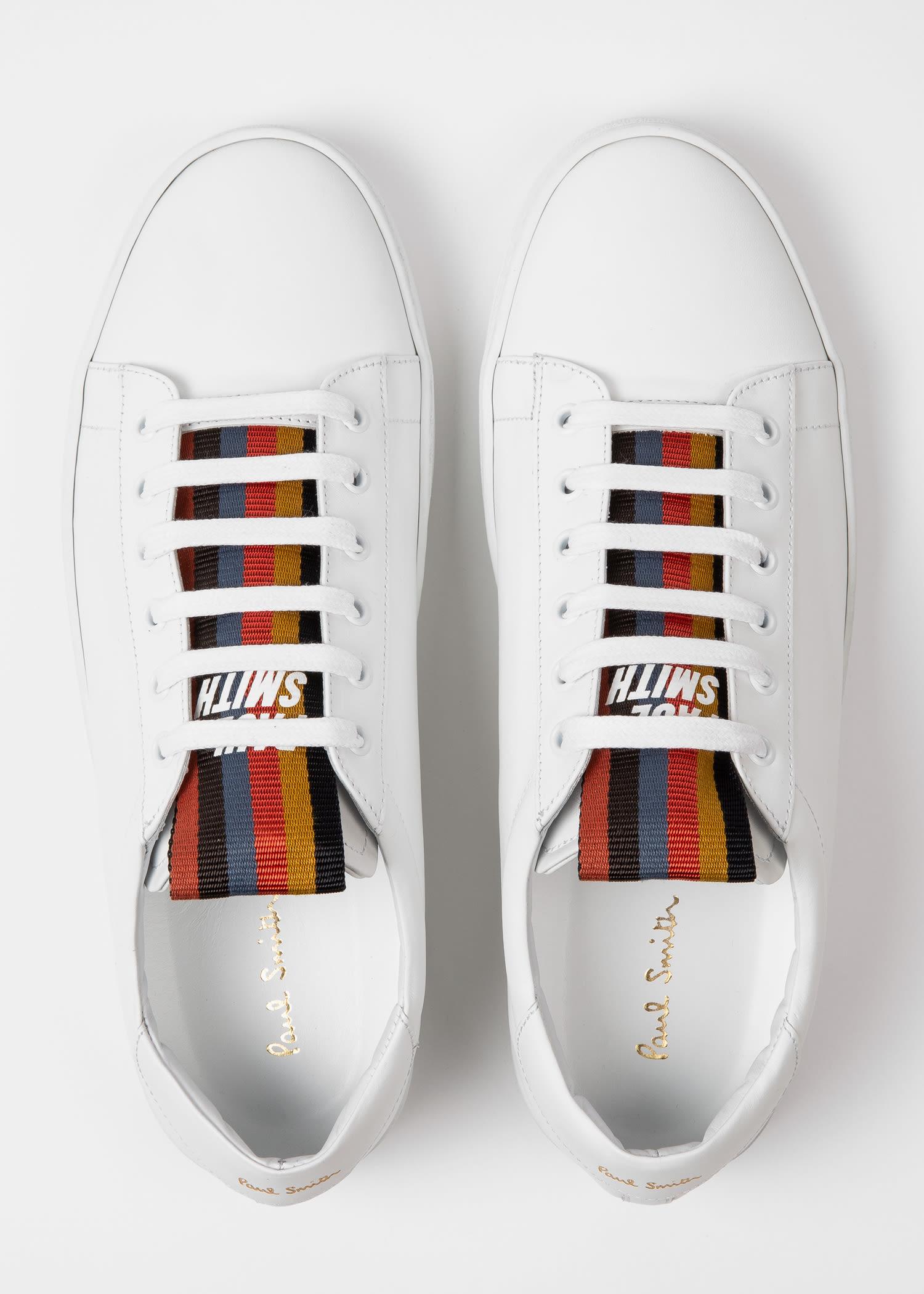 Paul Smith White Leather 'hassler' Sneakers for Men - Lyst