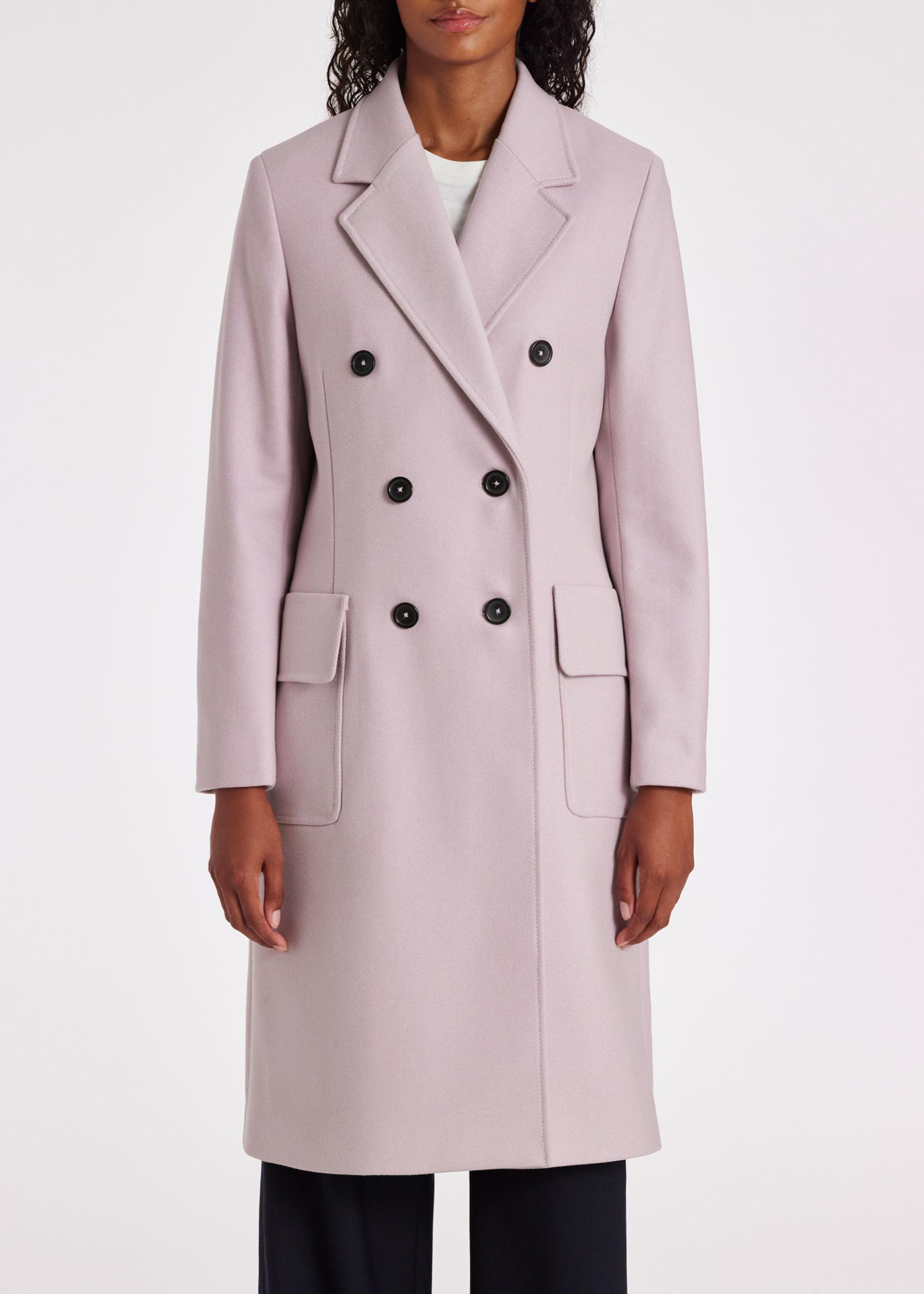 Lilac top womens coat