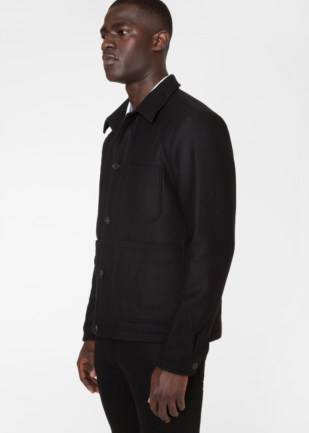 mens black chore jacket