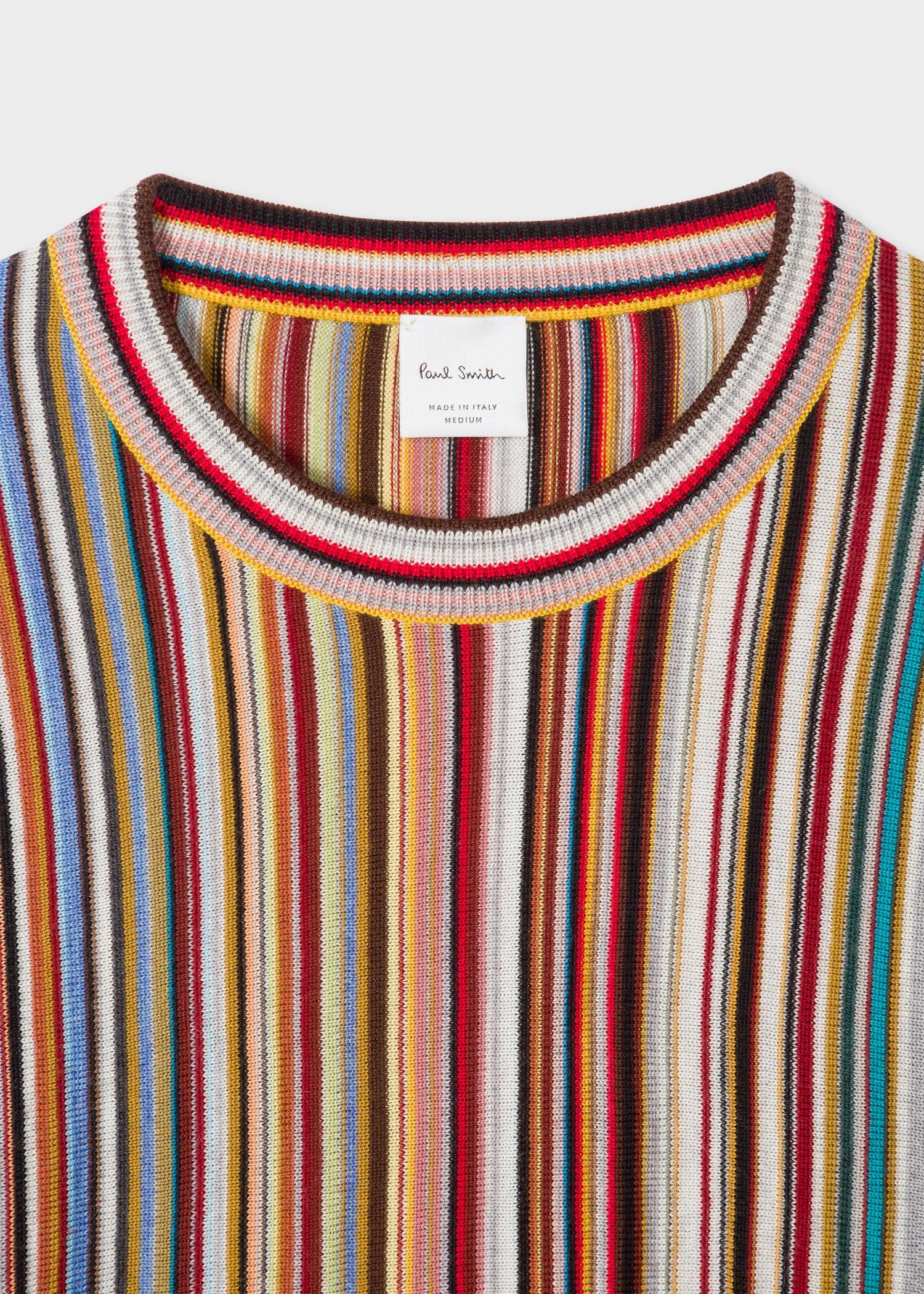 Paul Smith Signature Stripe Jacquard Wool Sweater for Men - Save 61% - Lyst