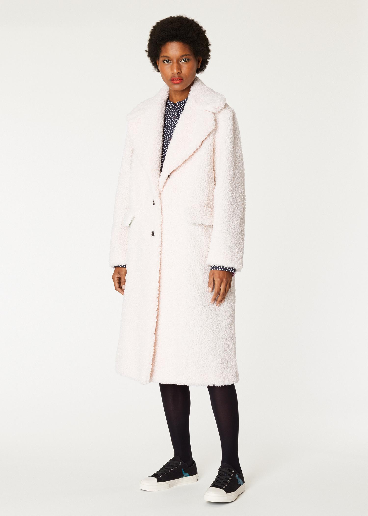 boucle cocoon coat