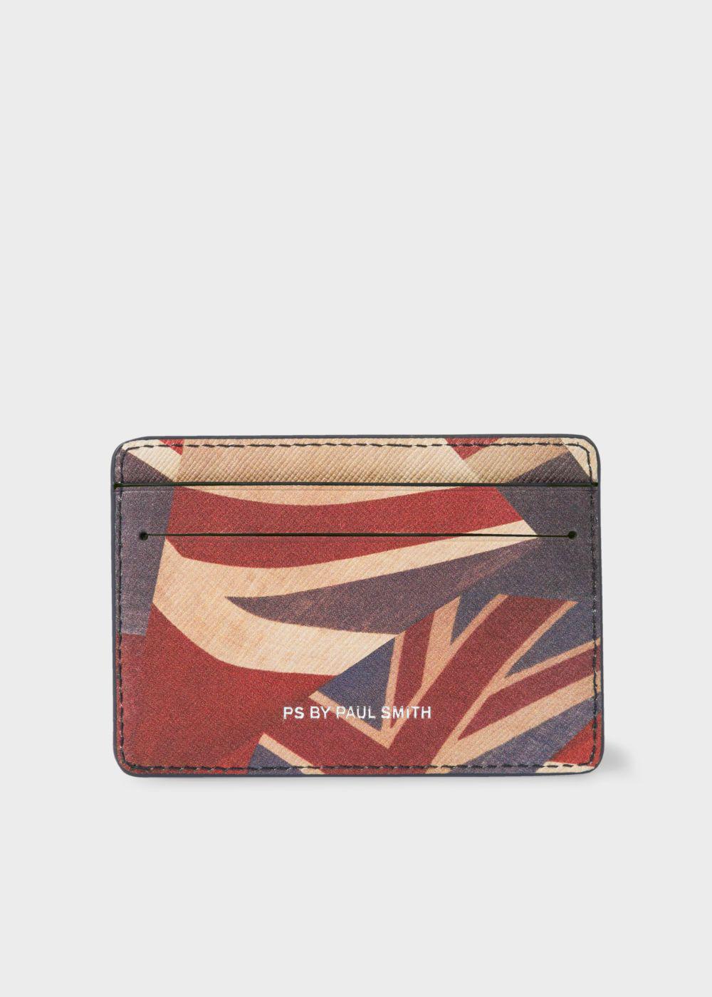 Paul Smith Men's Navy 'union Jack' Print Leather Credit Card Holder in Blue  for Men - Lyst