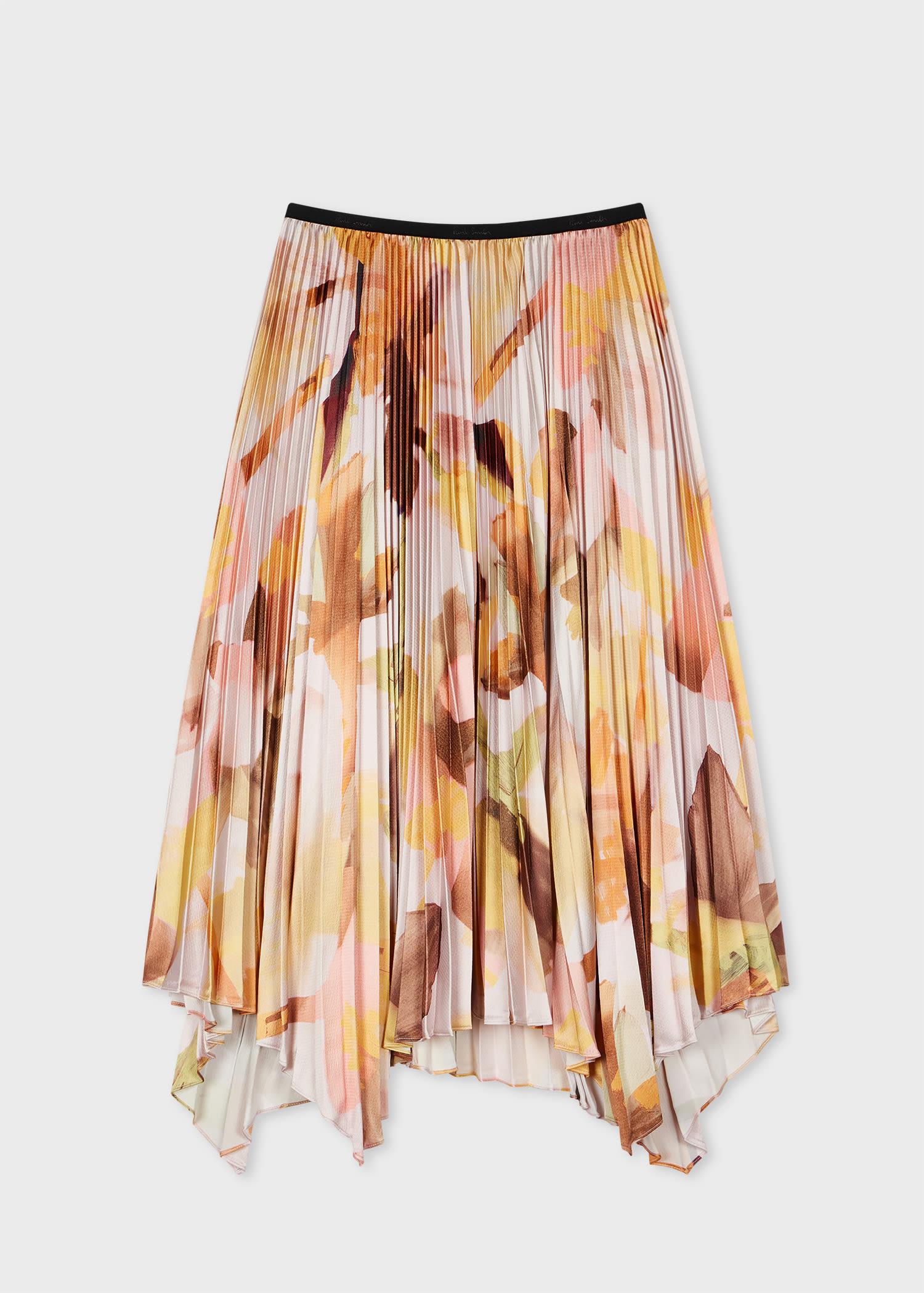 【関税&送料込】Paul Smith Cotton Skirt Women's Cotton Mixed Stripe Crochet Knitted Skirt