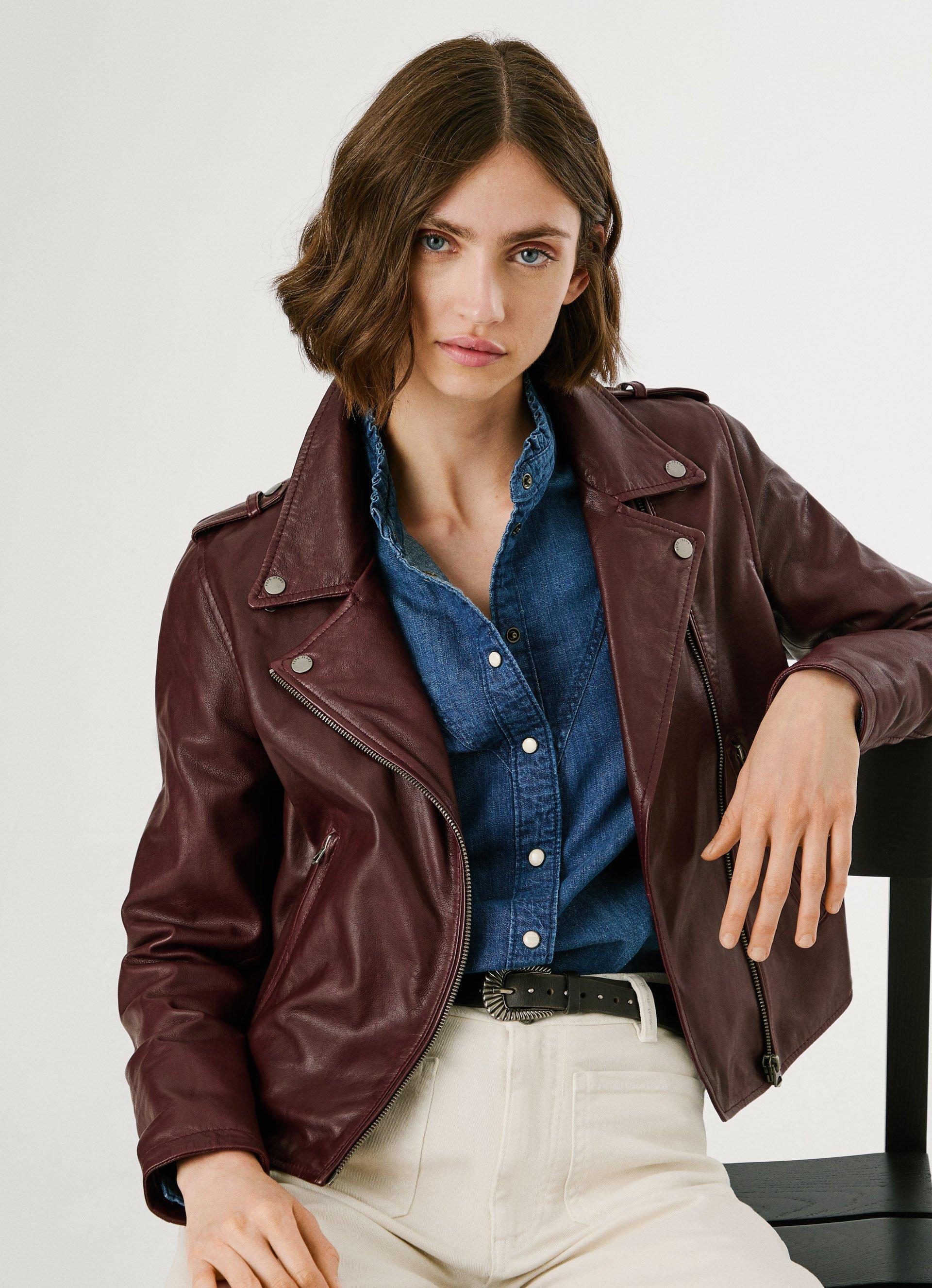 Cazadora de cuero Pepe Jeans de mujer desde 57 € Lyst