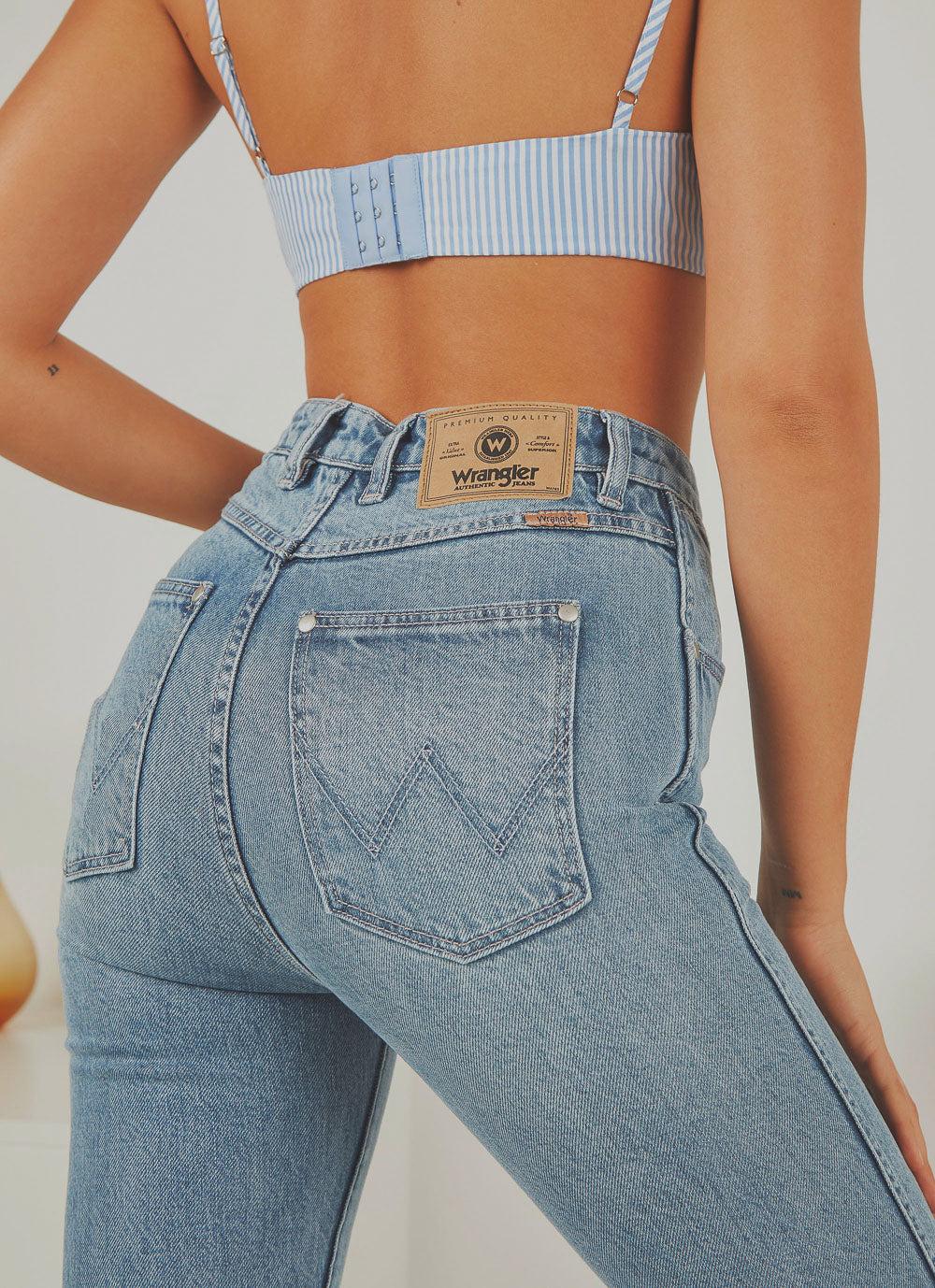 Wrangler Denim Hi Pins Jean in Blue | Lyst