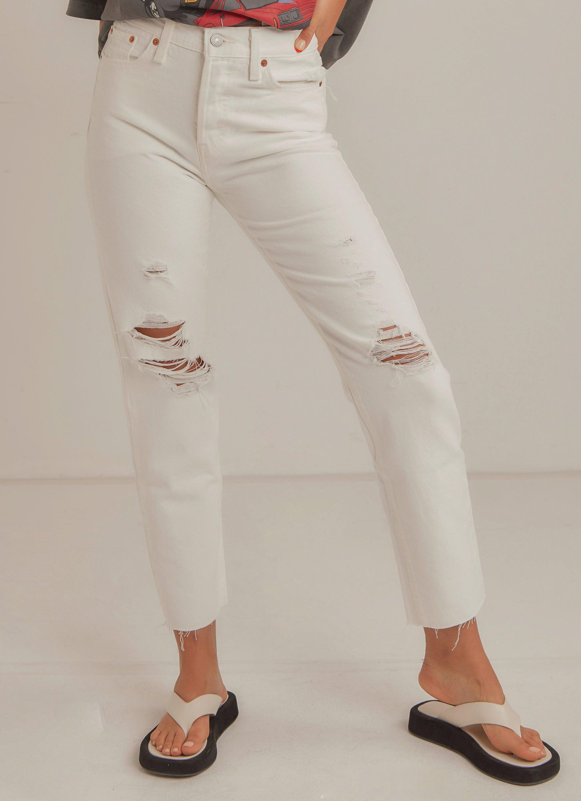 Levi's - Women's Wedgie Straight Jeans - White - Denim - Jeans