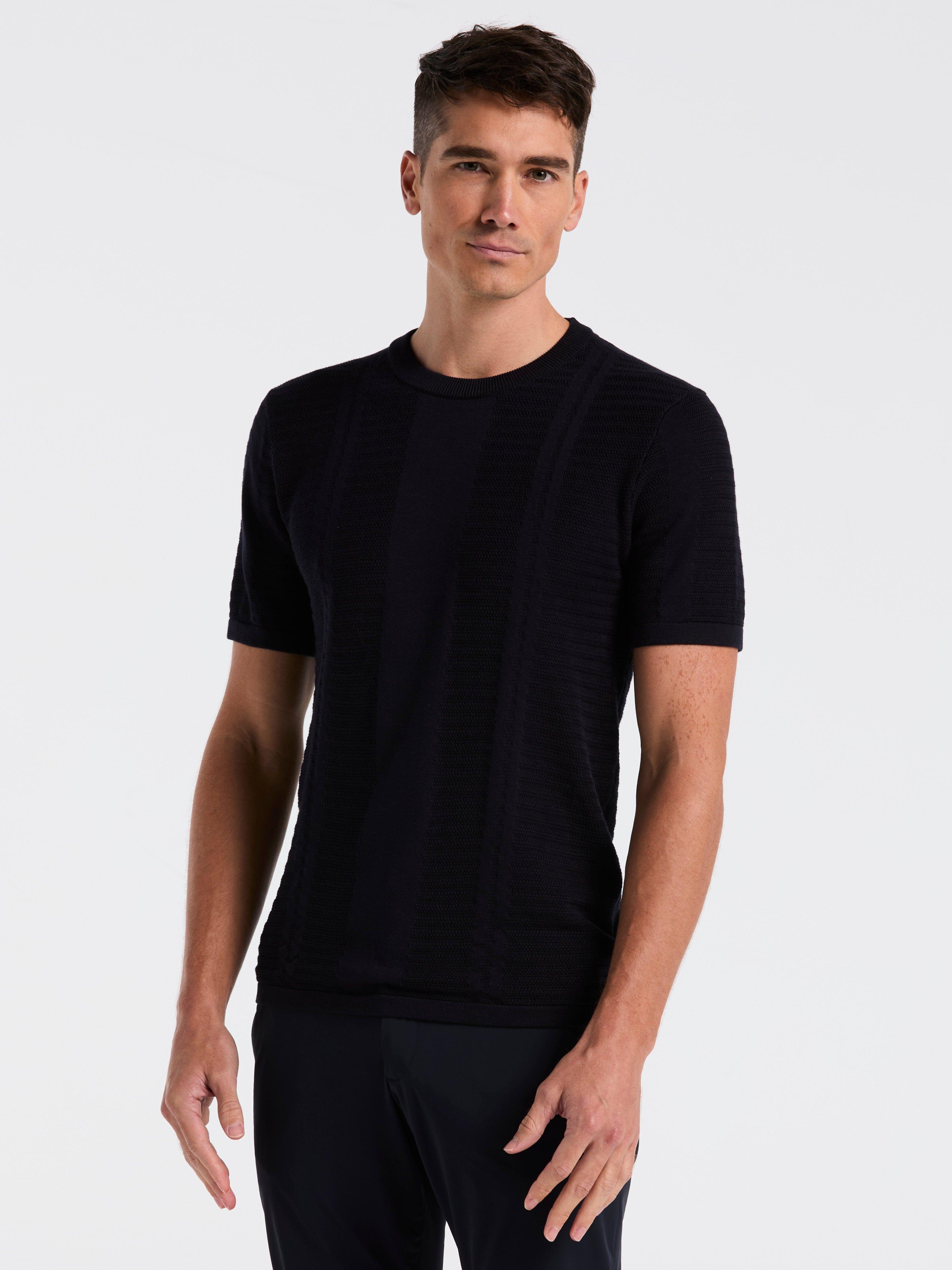 Calvin Klein Donna T-Shirt Maniche Corte Logo Neckline Slim Fit, Nero